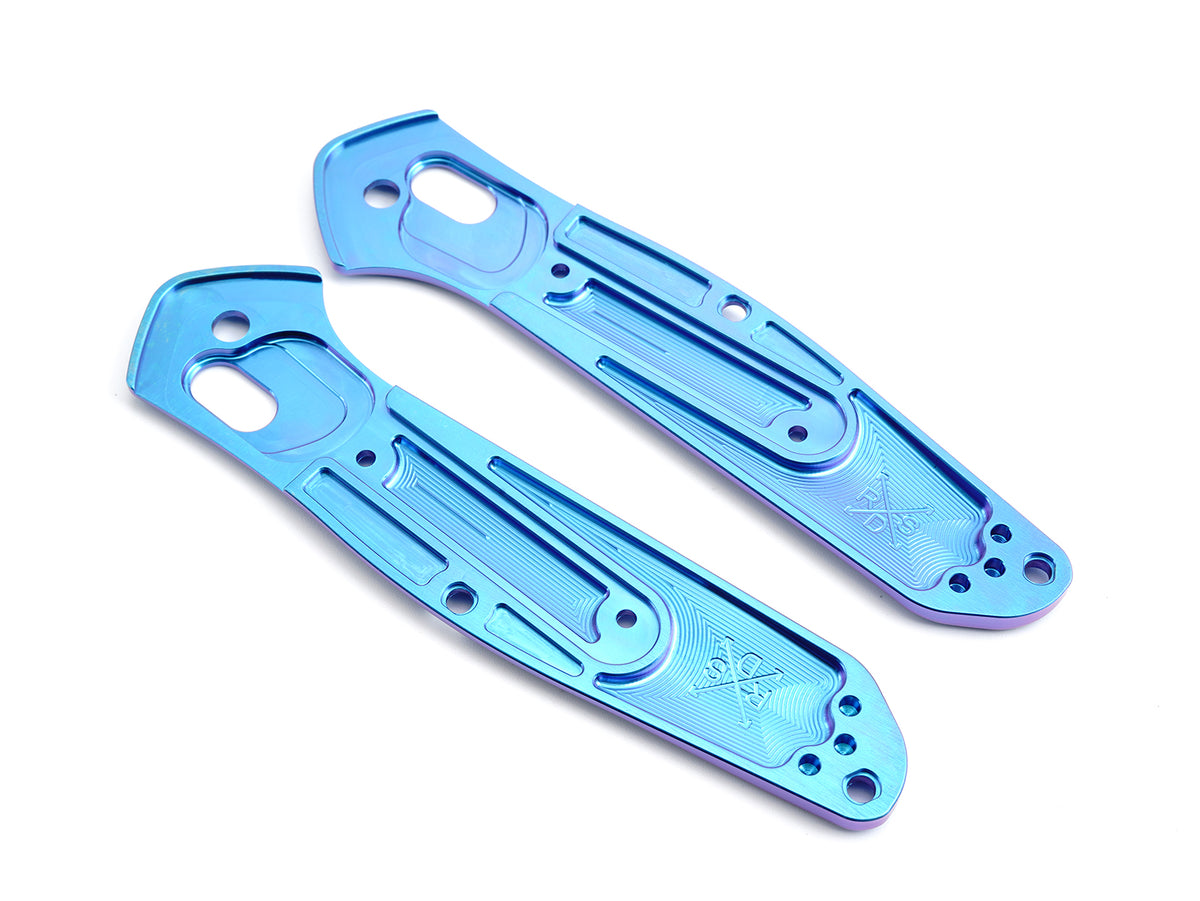 Titanium Hatch Scales for Benchmade Osborne 940 Series Blue/Purple A Rockscale Design