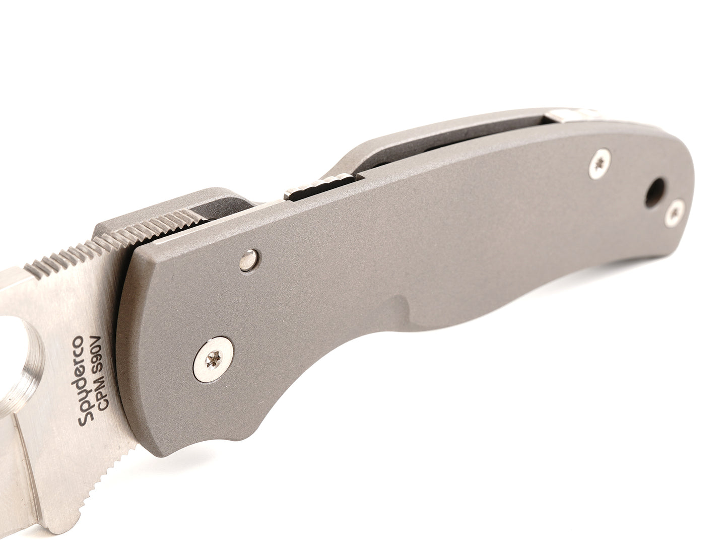Titanium Scales for Spyderco Shaman