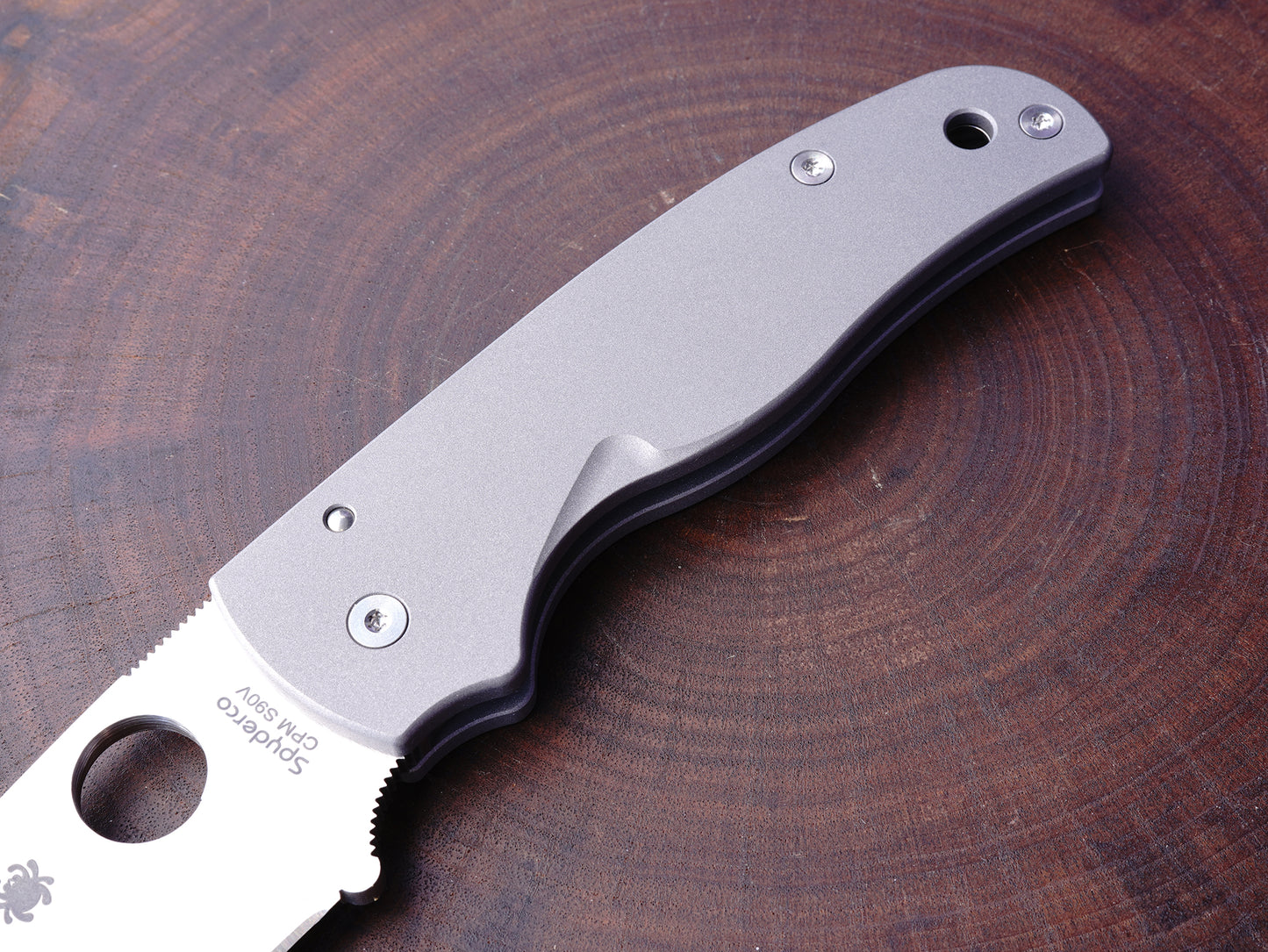 Titanium Scales for Spyderco Shaman