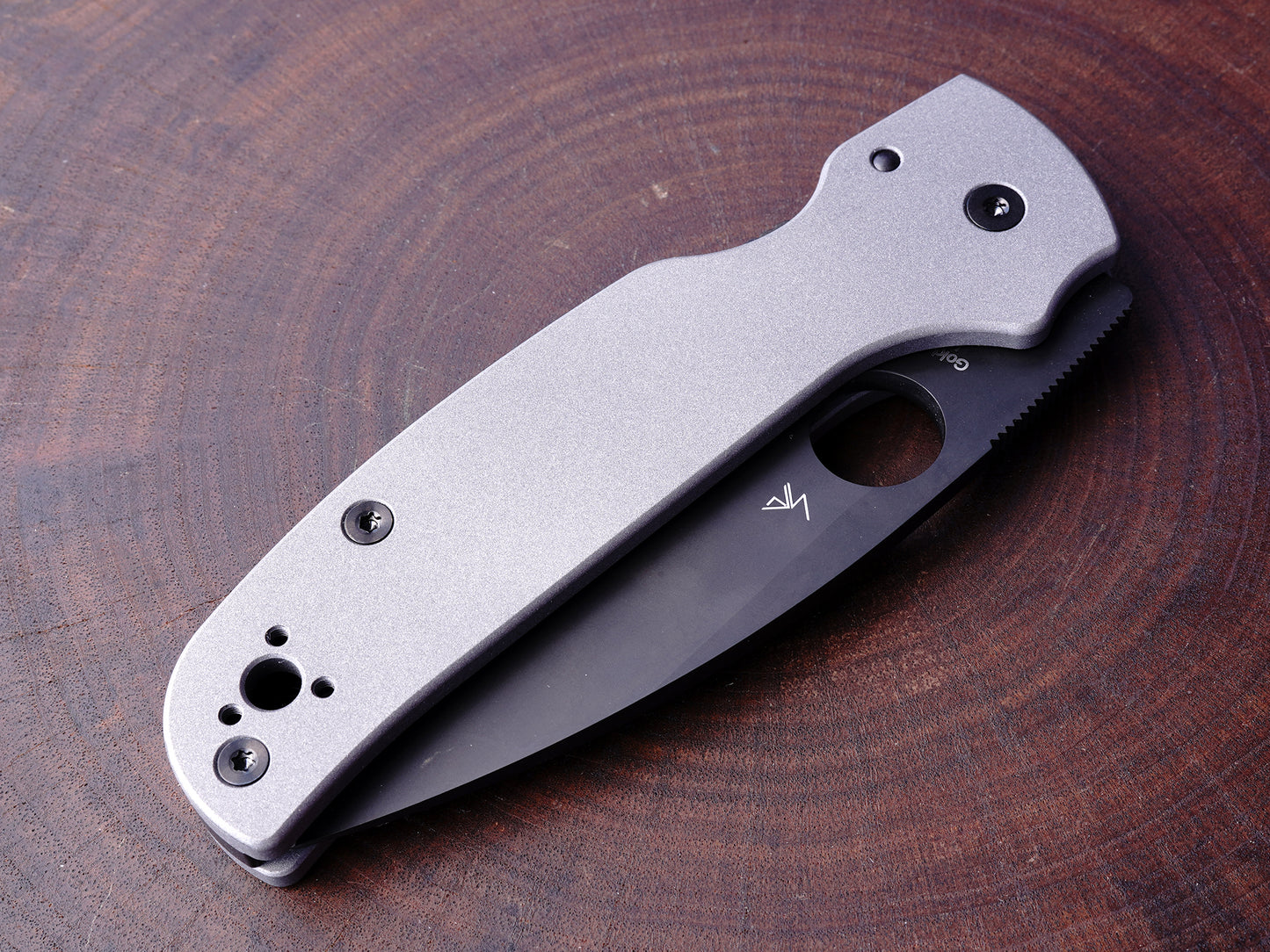 Titanium Scales for Spyderco Shaman - Skinny