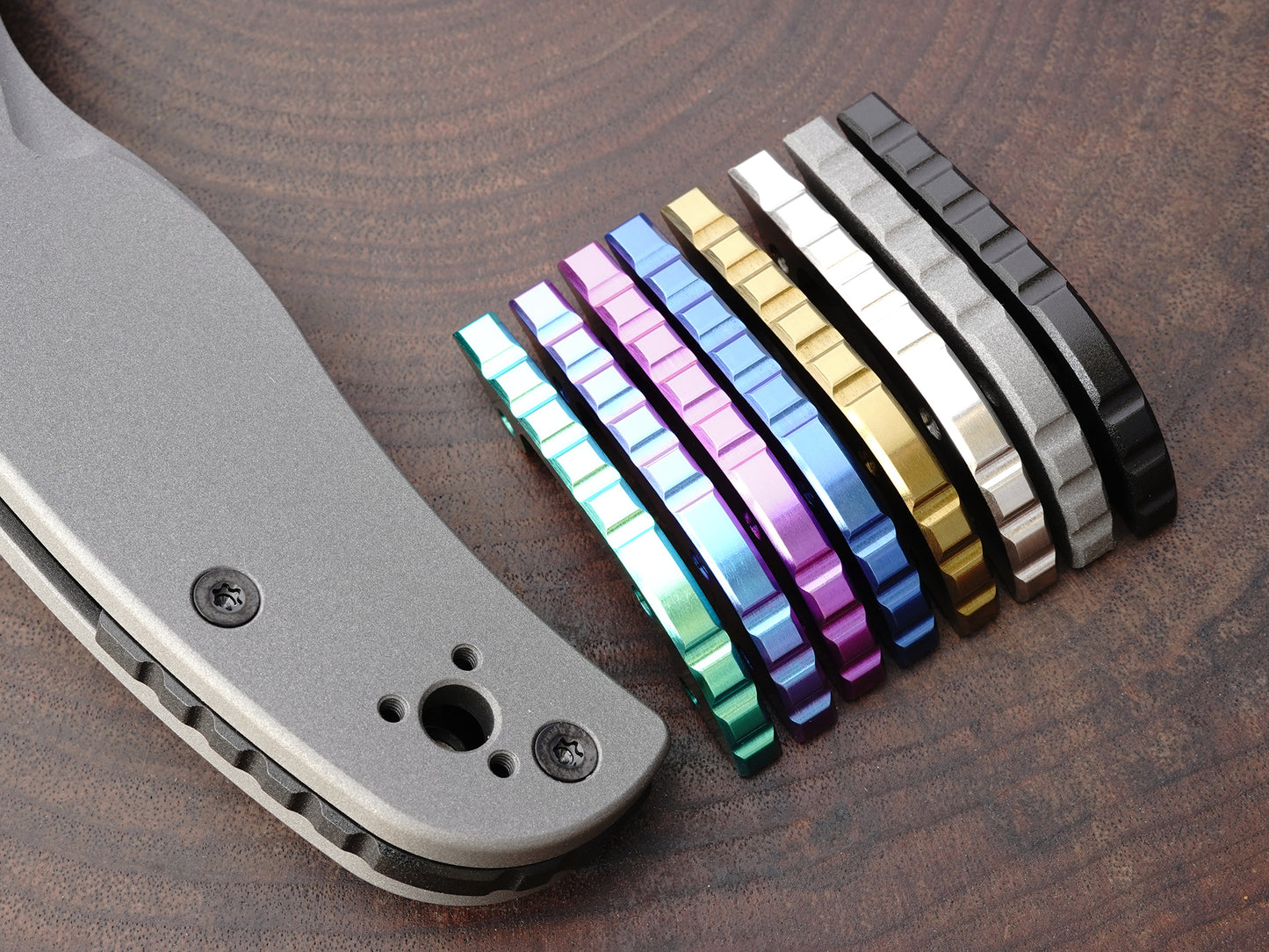 Titanium Gear Backspacer for Spyderco Shaman