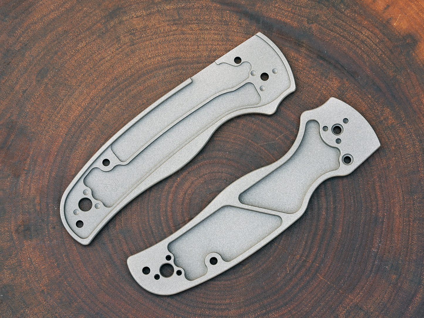 Titanium Critter Scales for Spyderco Shaman