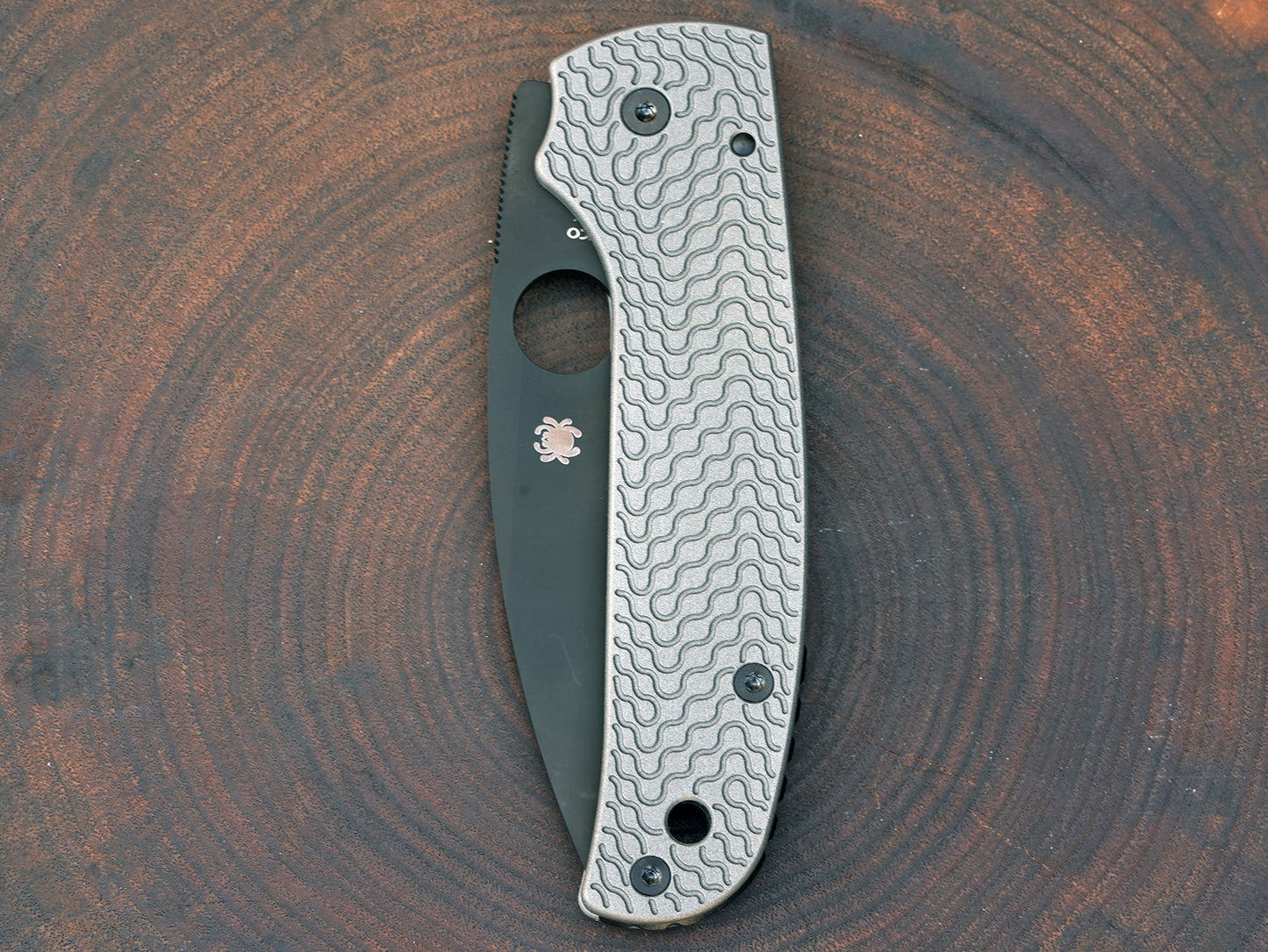 Titanium Critter Scales for Spyderco Shaman - Skinny