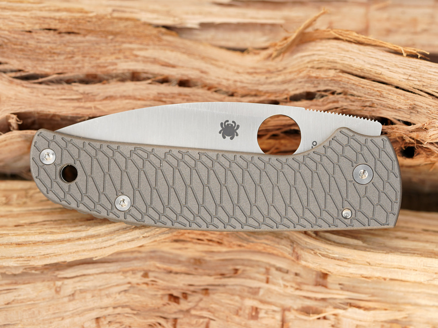 Titanium Hexi Scales for Spyderco Shaman - Skinny