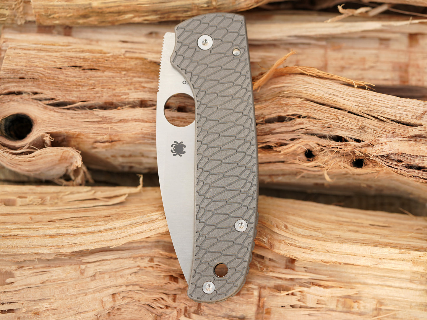 Titanium Hexi Scales for Spyderco Shaman - Skinny