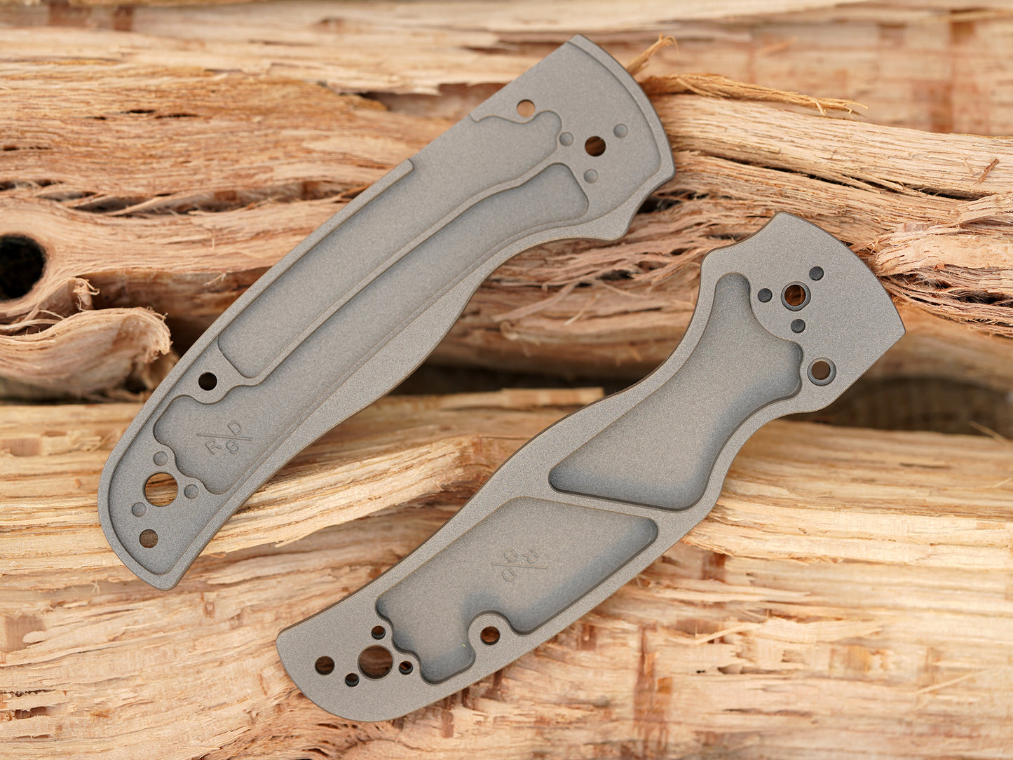 Titanium Hexi Scales for Spyderco Shaman