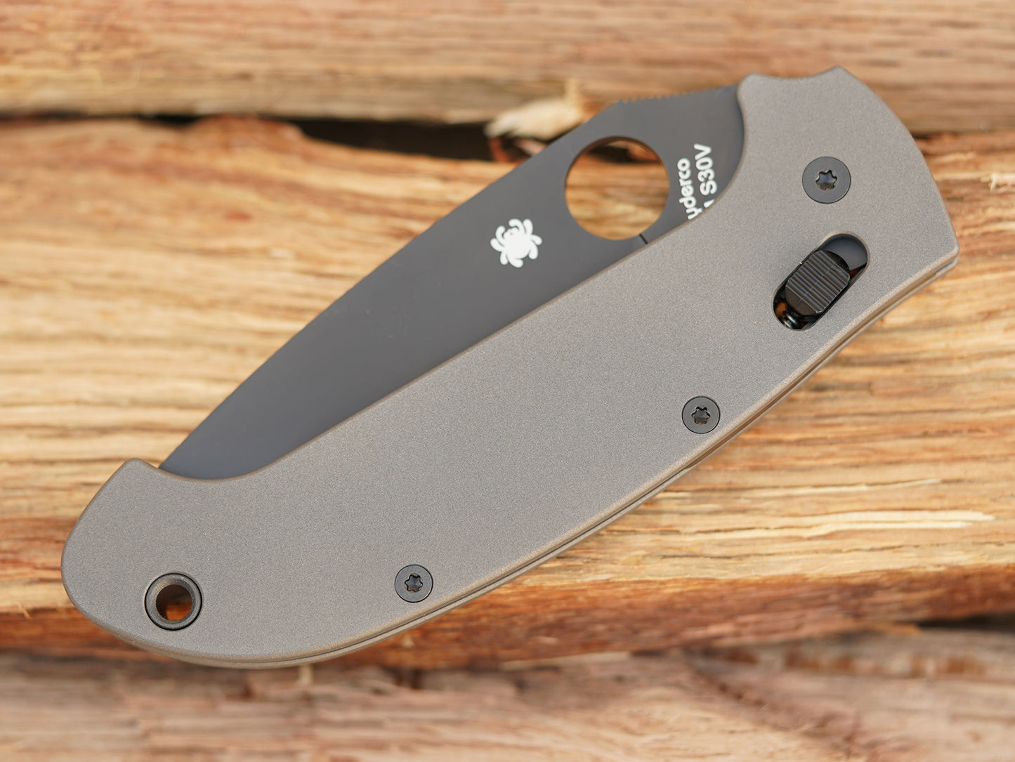 Titanium Scales for Spyderco Manix 2 XL - Skinny