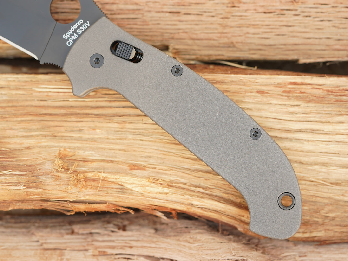Titanium Scales for Spyderco Manix 2 XL - Skinny