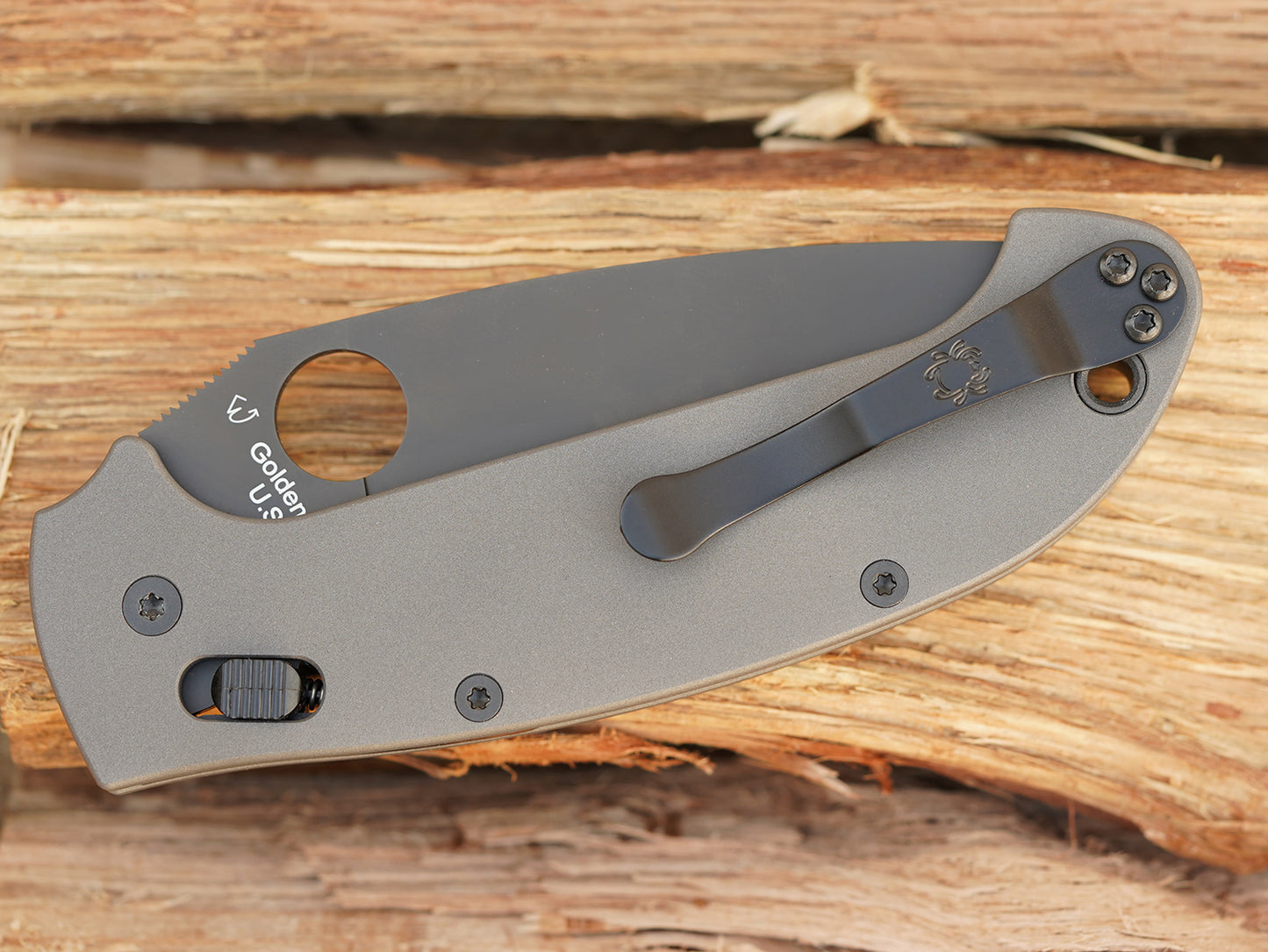 Titanium Scales for Spyderco Manix 2 XL - Skinny