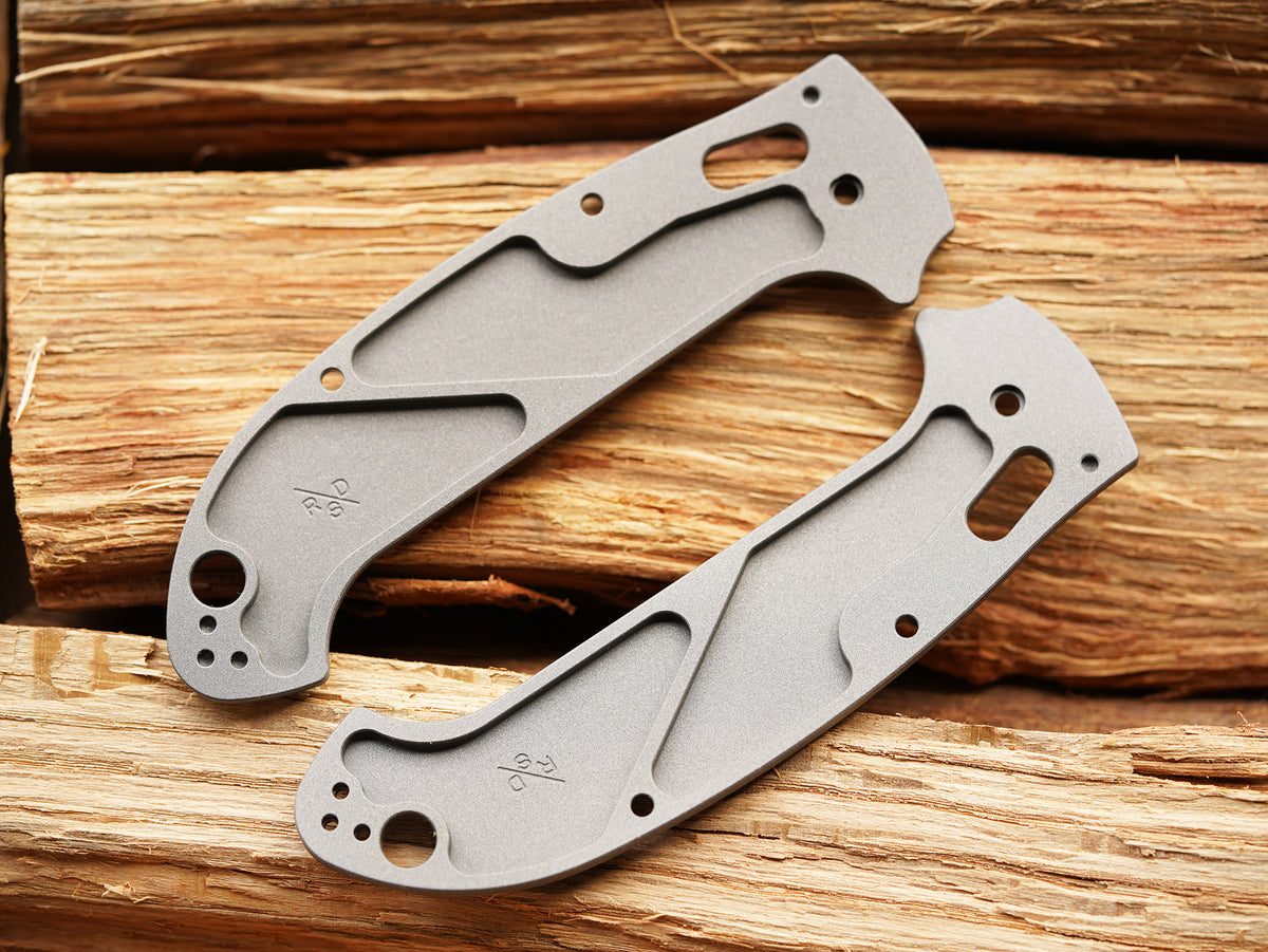 Titanium Scales for Spyderco Manix 2 XL Rockscale Design