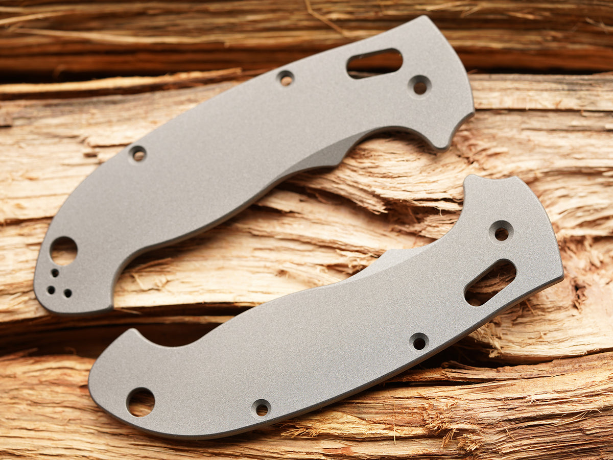 Titanium Scales for Spyderco Manix 2 XL Rockscale Design