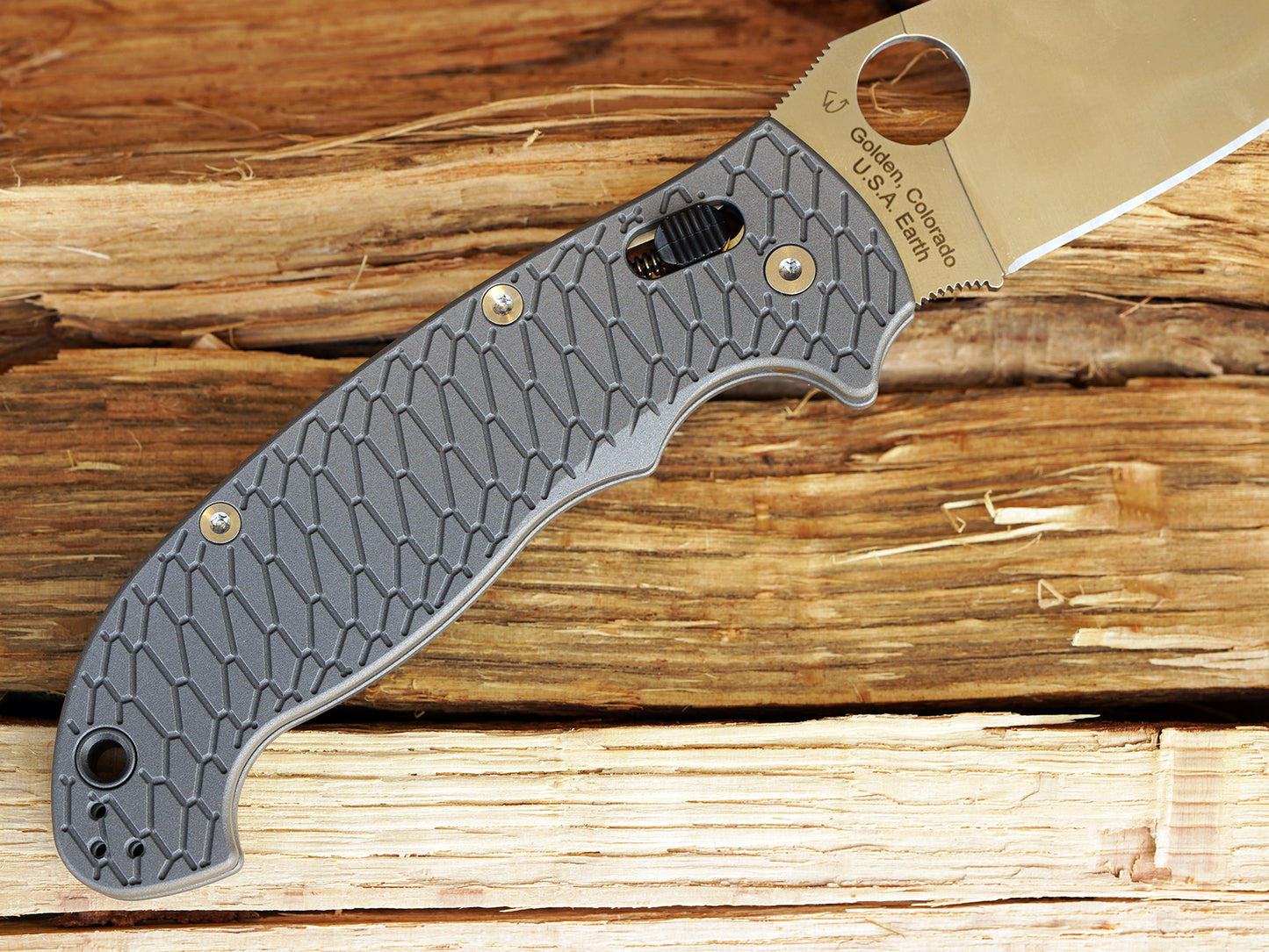 Titanium Hexi Scales for Spyderco Manix 2 XL