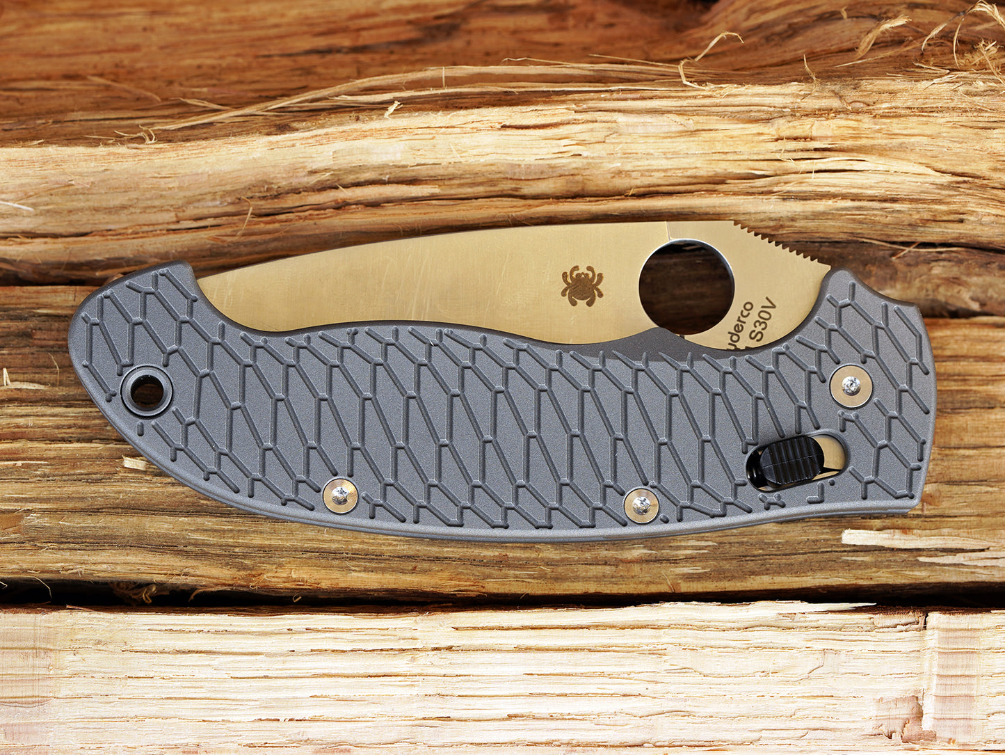 Titanium Hexi Scales for Spyderco Manix 2 XL