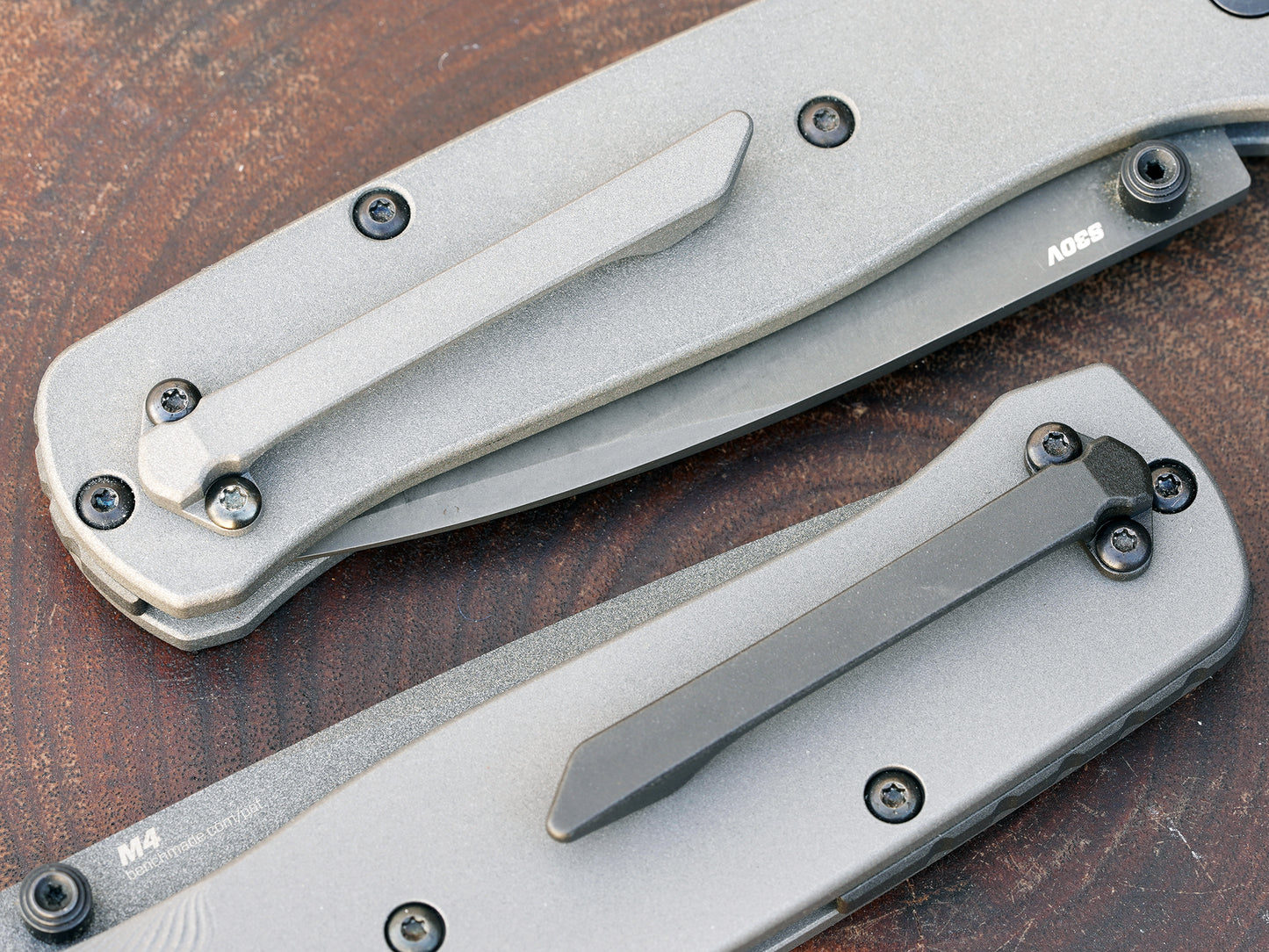 Titanium Pocket Clip for Benchmade Knives - Slim Tanto