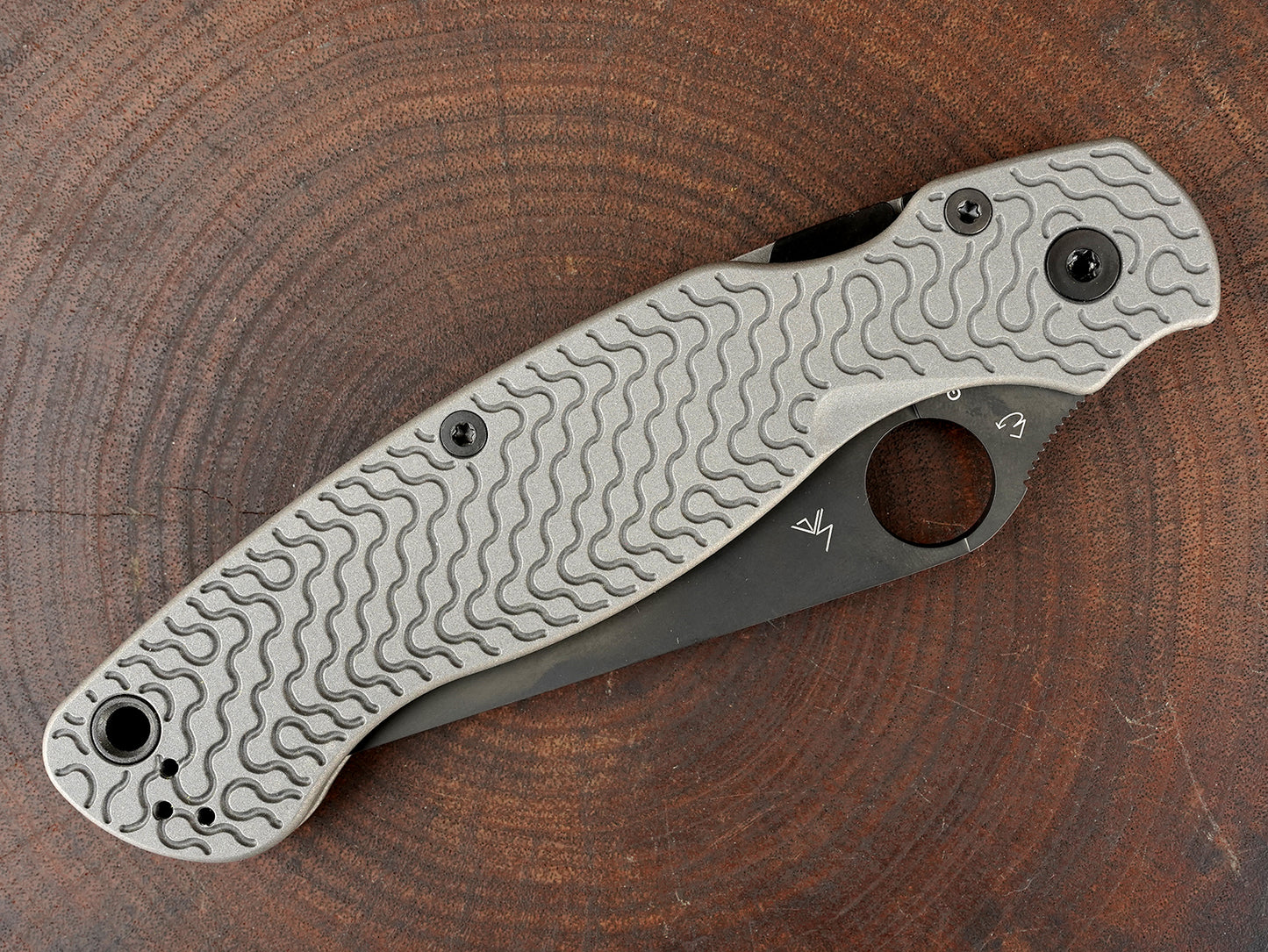 Titanium Critter Scales for Spyderco Military 2 - Nested Liner