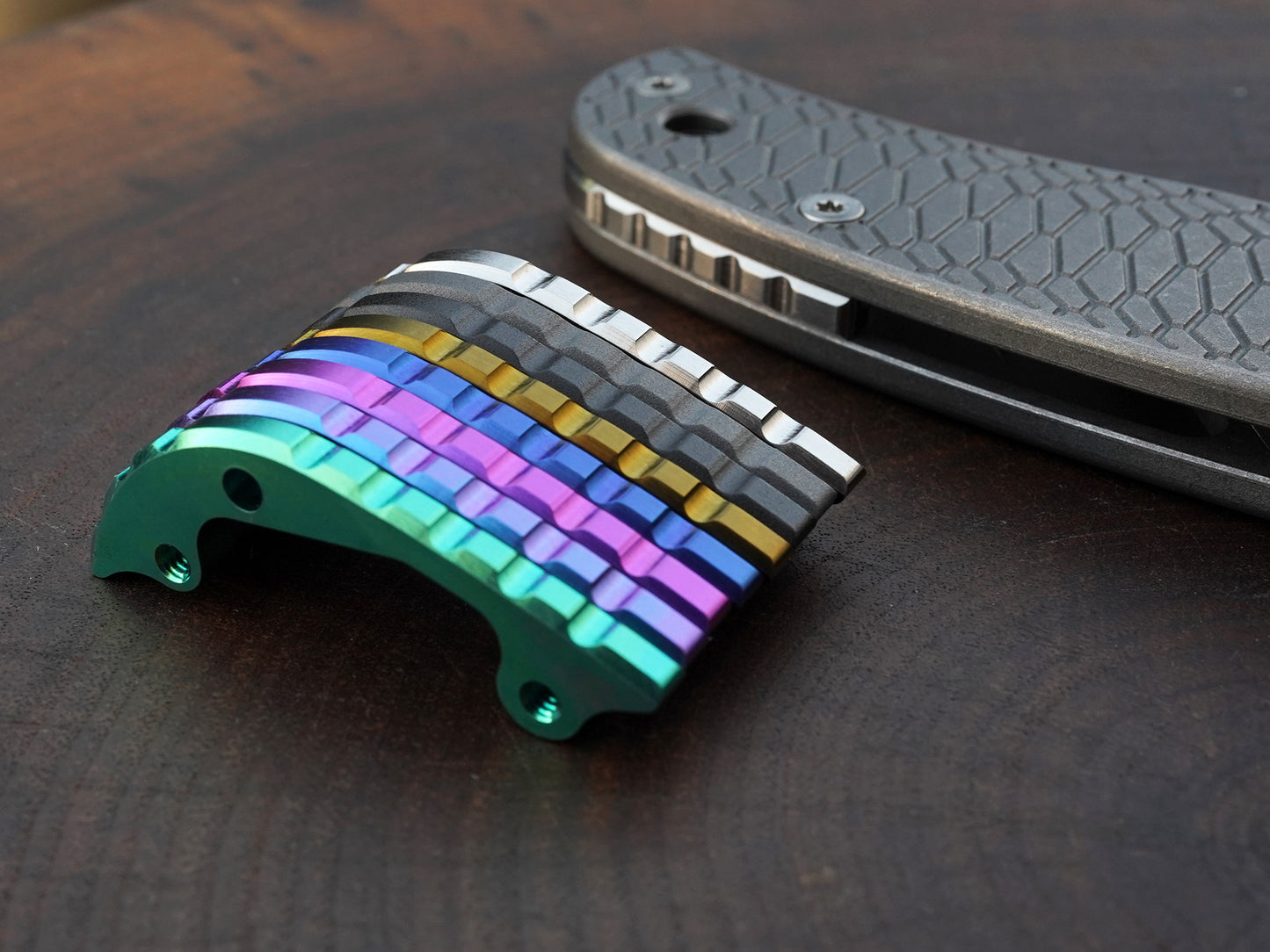 Titanium Gear Backspacer for Spyderco Bodacious