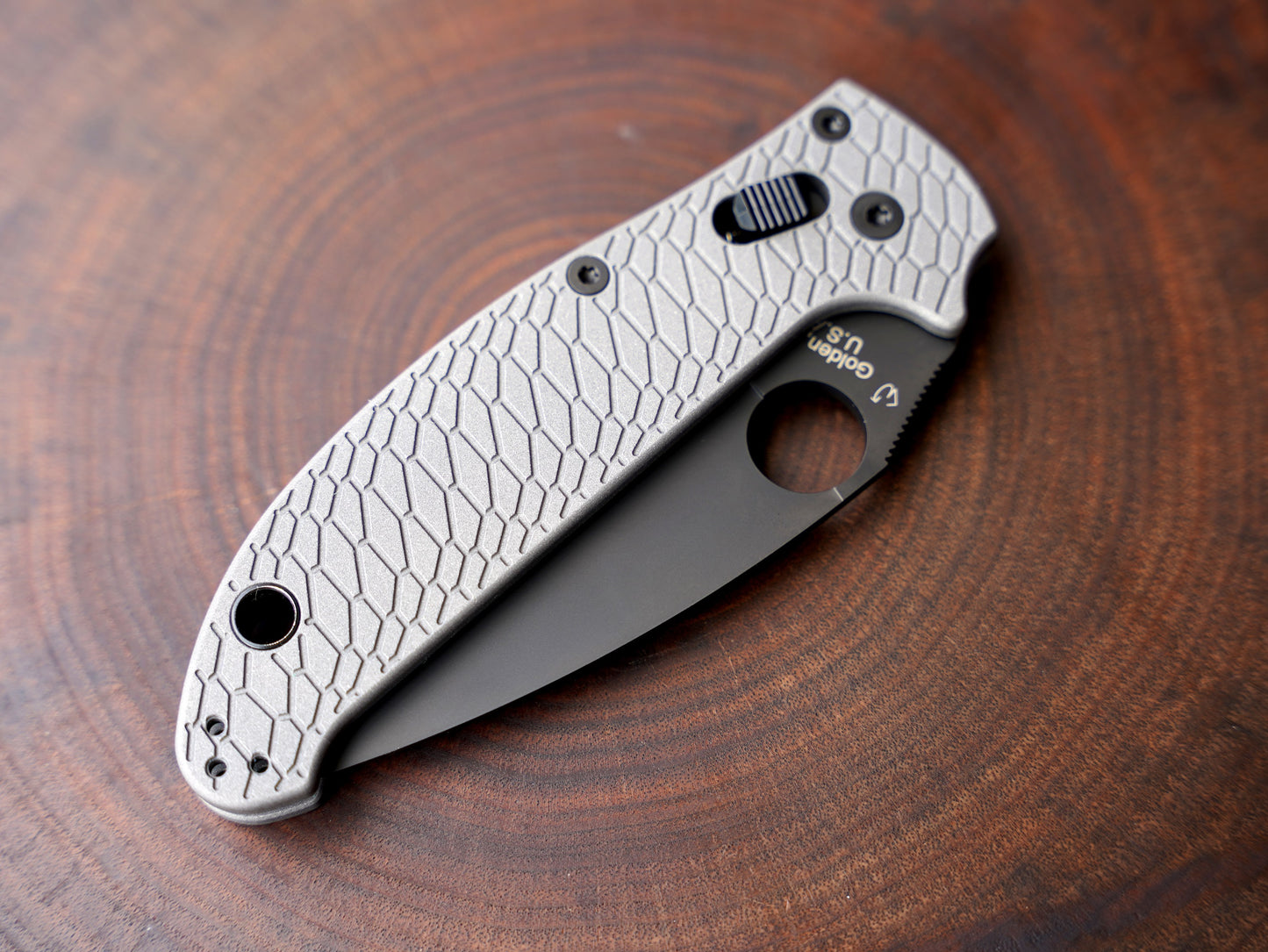 Titanium Hexi Scales for Spyderco Manix 2 - Skinny