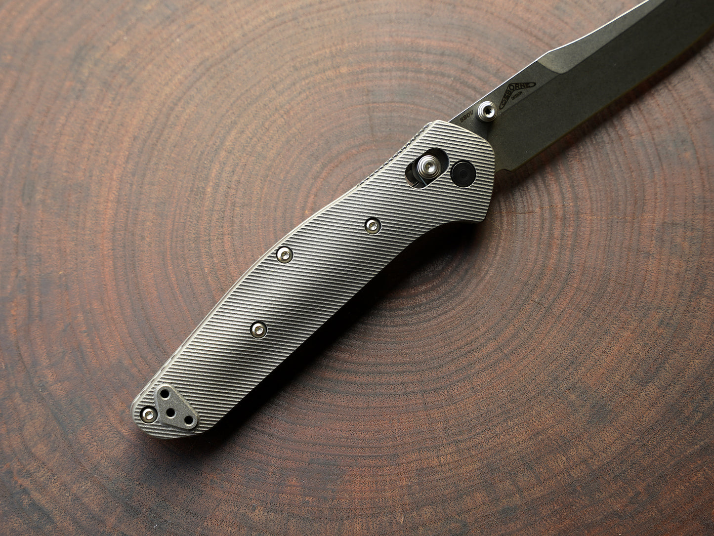 Titanium Hatch Scales for Benchmade Osborne 940 Series - AB