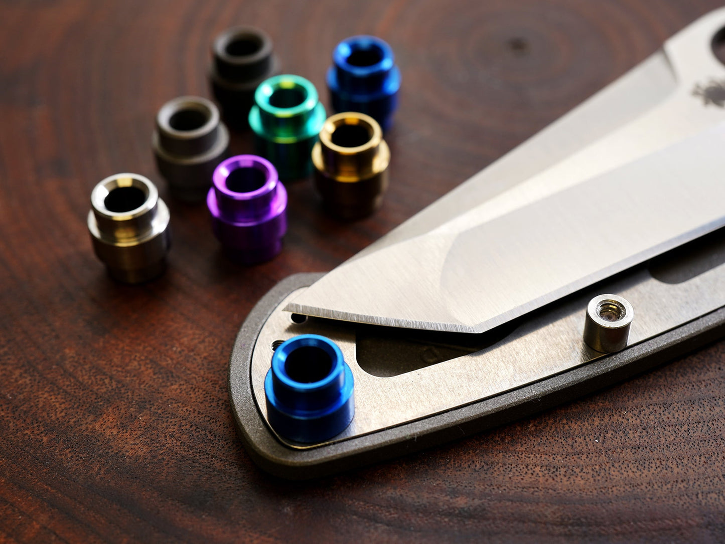 Titanium Lanyard Tube for Spyderco Manix 2