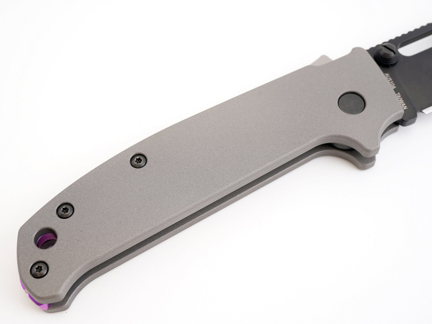 Titanium Scales for Demko AD20.5 - Straight Handle