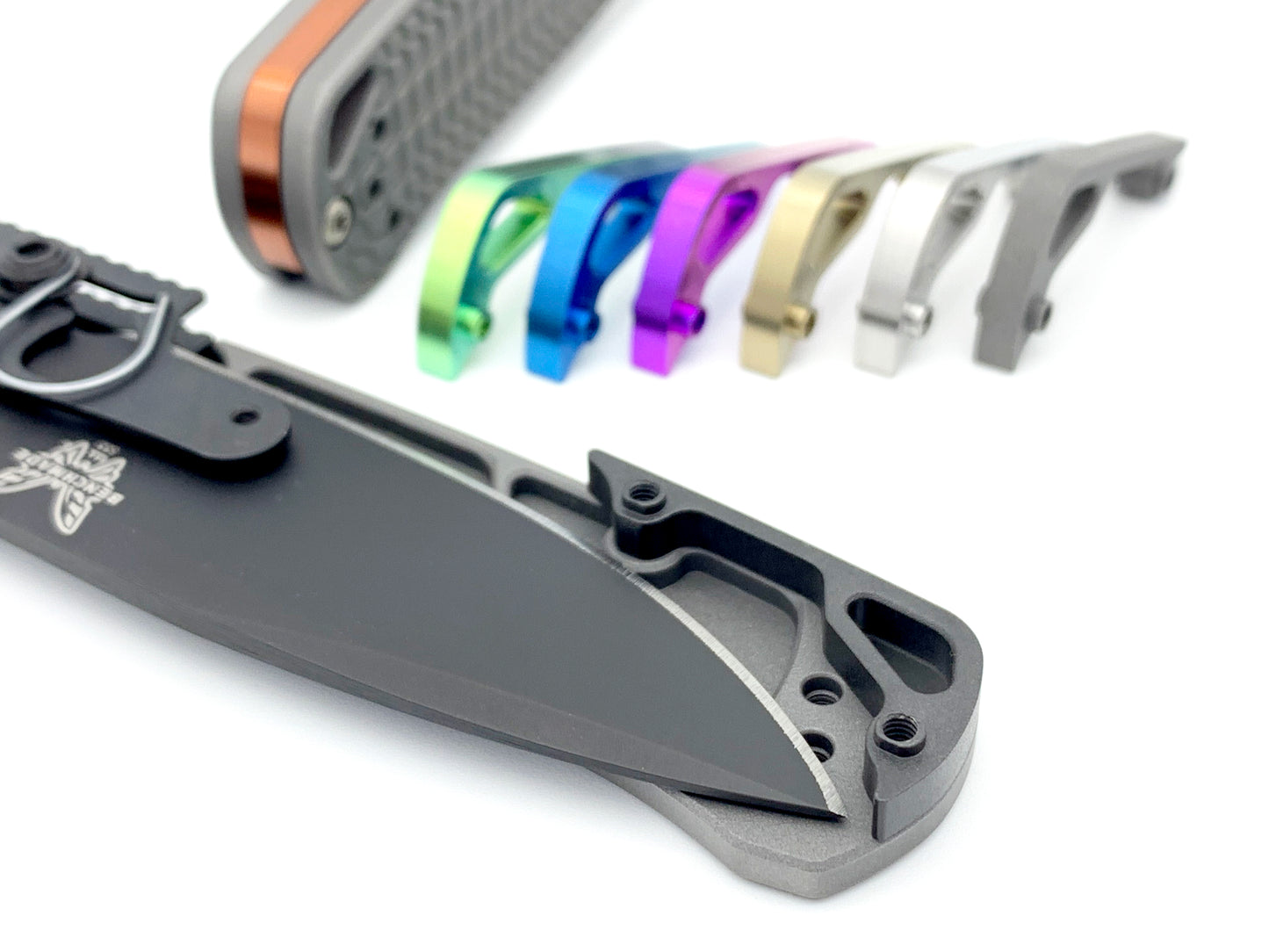 Titanium Flat Backspacer for Benchmade Mini Bugout 533