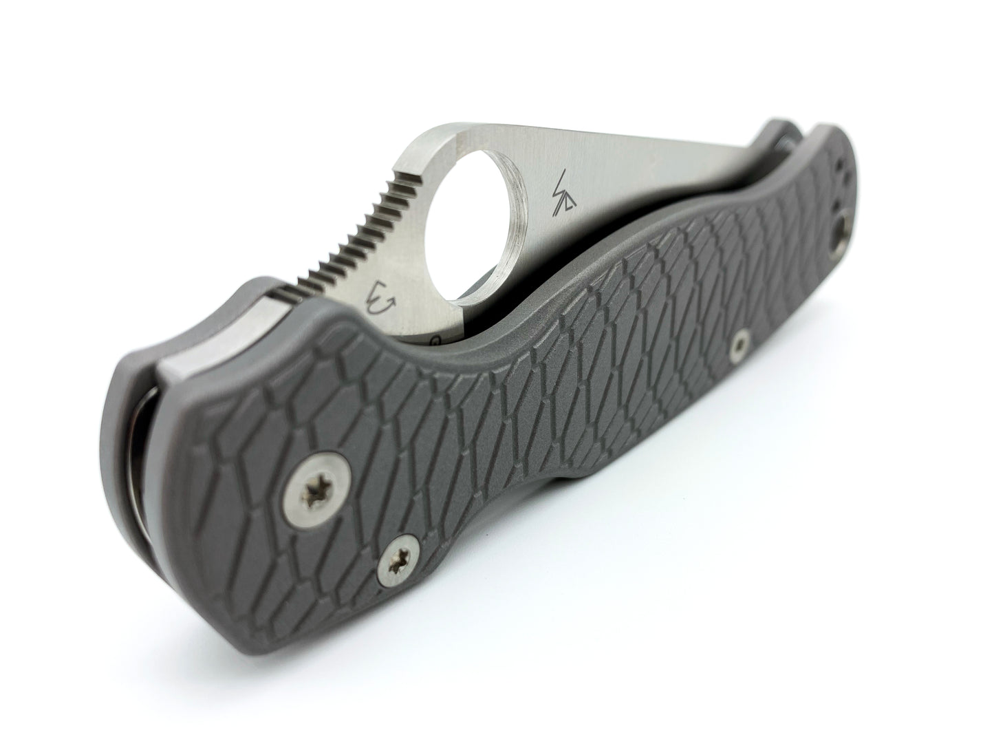 Titanium Scales for Spyderco PM2 Hexi - Aluminum Blast