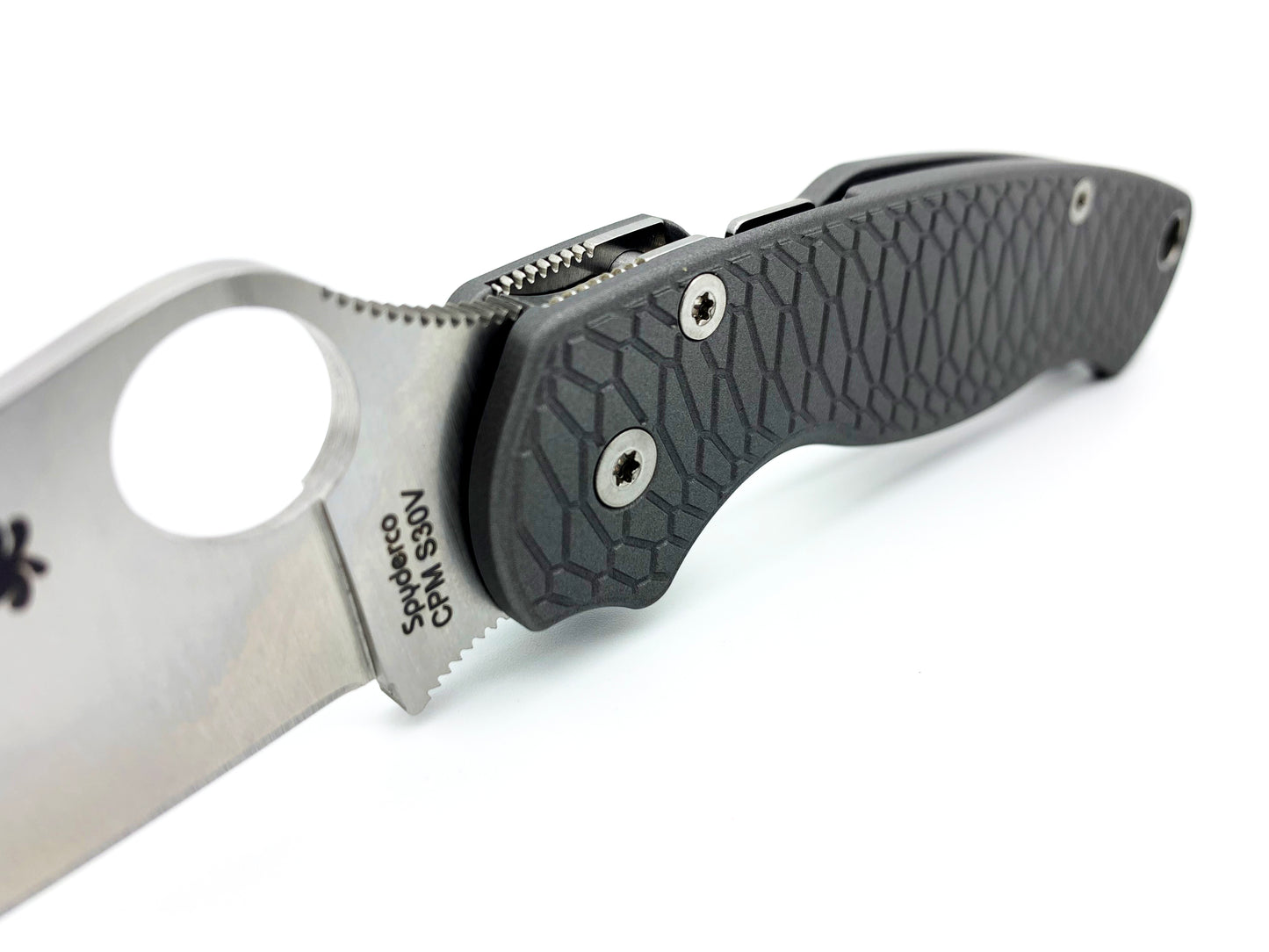 Titanium Scales for Spyderco PM2 Hexi - Aluminum Blast