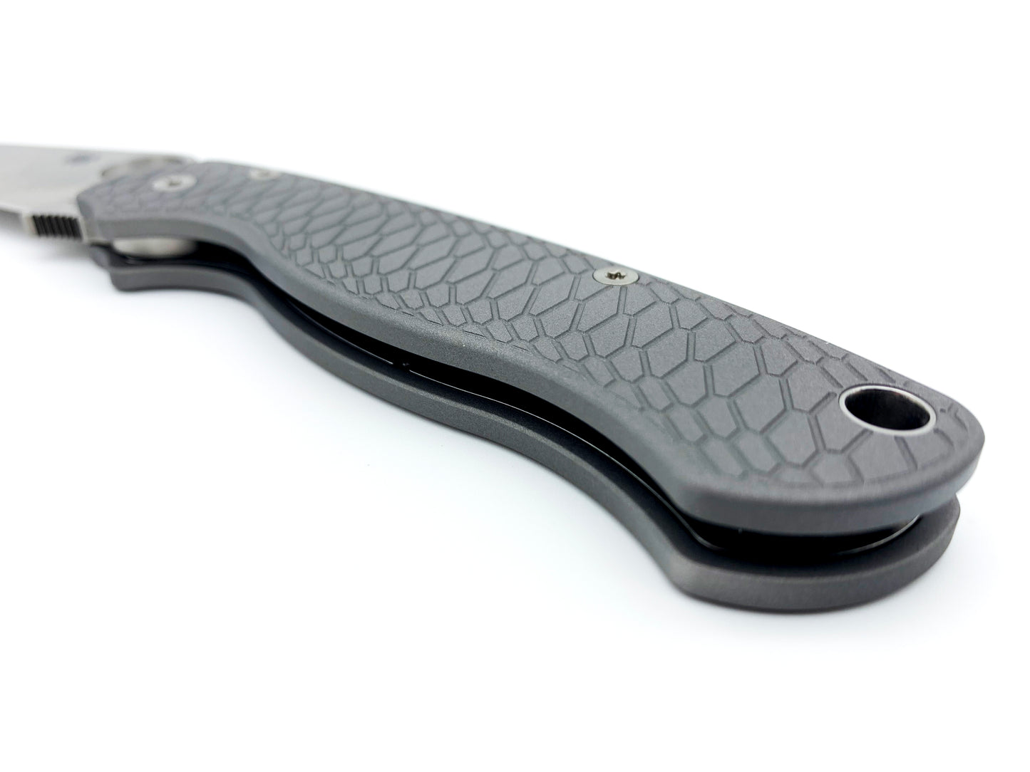 Titanium Scales for Spyderco PM2 Hexi - Aluminum Blast