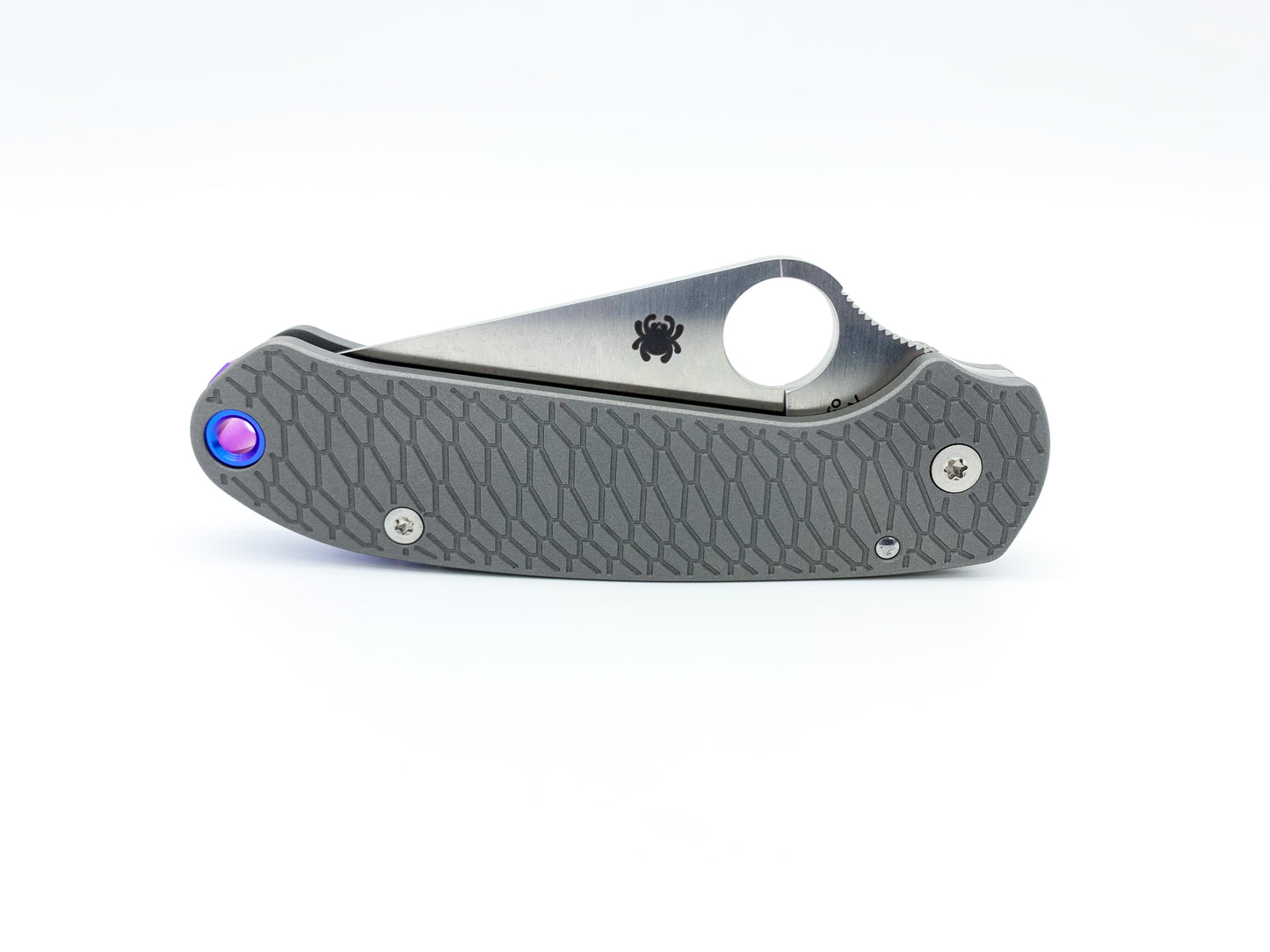 Titanium Hexi Scales for Spyderco Para 3 - Skinny