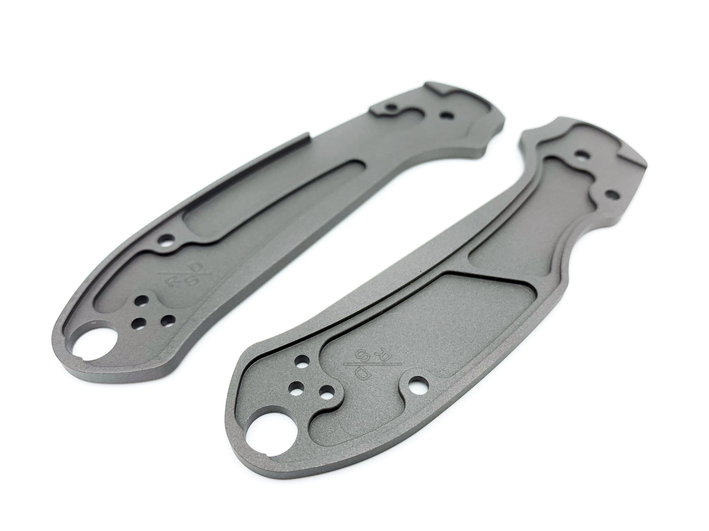 Titanium Hexi Scales for Spyderco Para 3 - Skinny