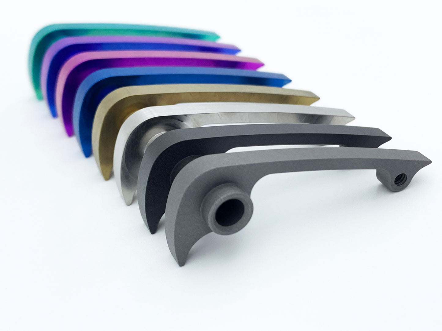 Titanium Flat Backspacer for Spyderco PM2 - Lanyard