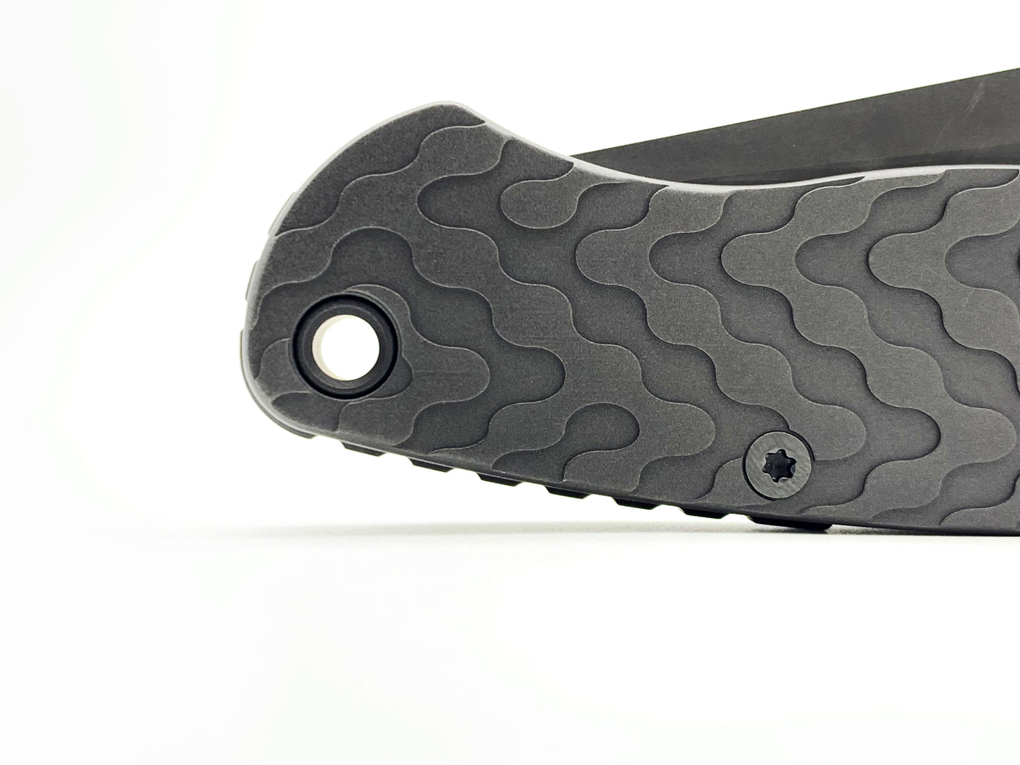 Titanium Gear Backspacer for Spyderco PM2 - Lanyard