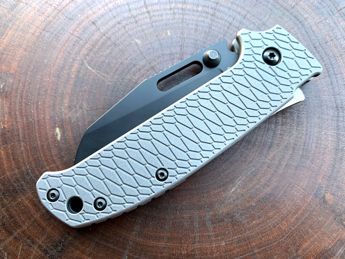 Titanium Hexi Scales for Demko AD20.5 - Straight Handle