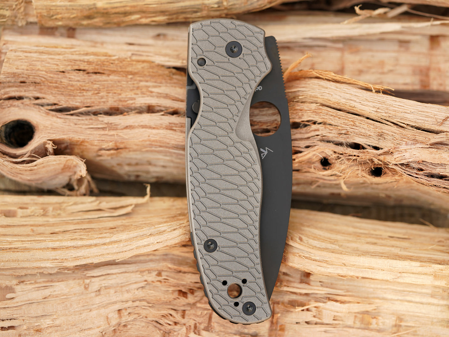 Titanium Hexi Scales for Spyderco Shaman