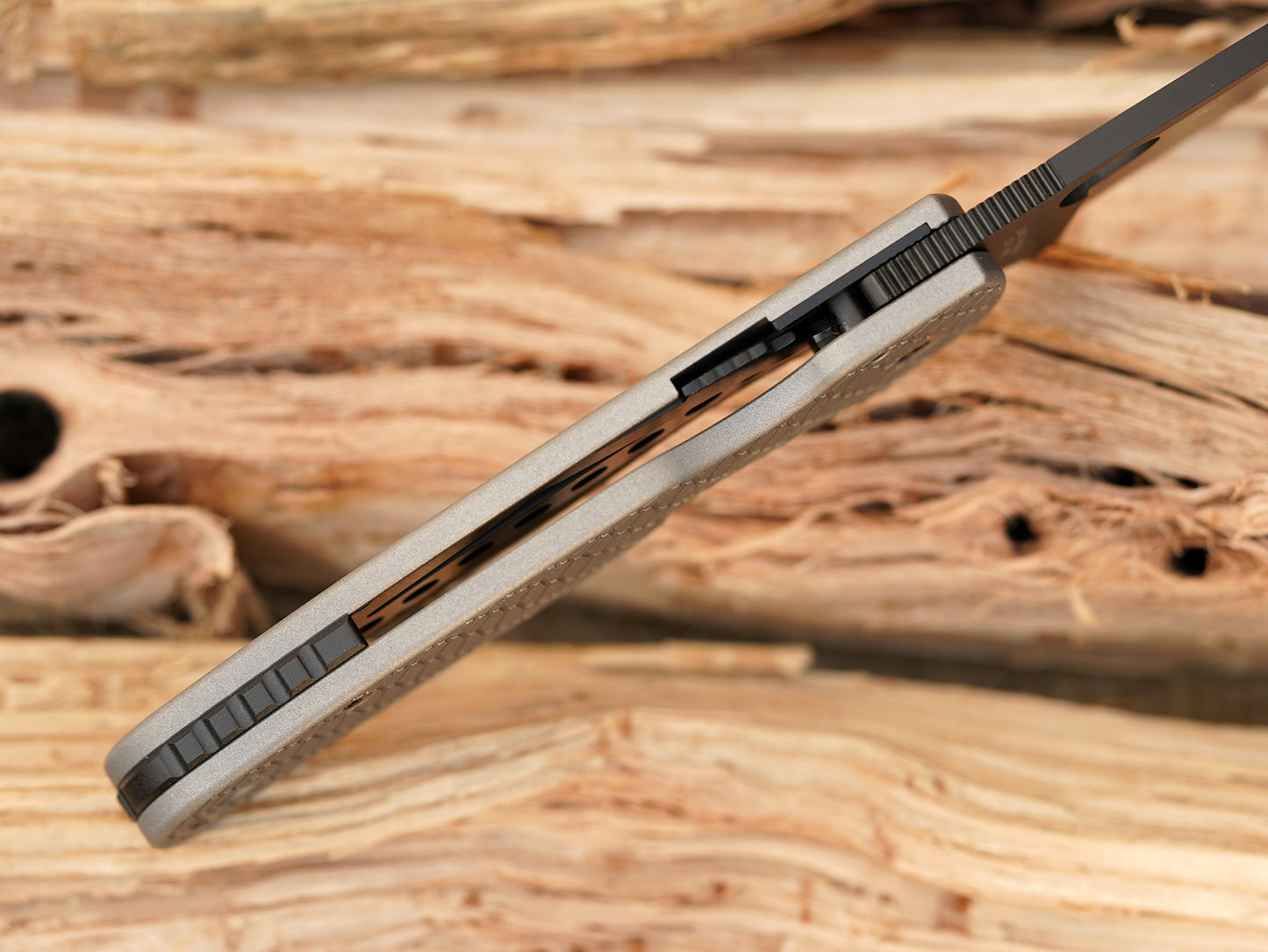 Titanium Hexi Scales for Spyderco Shaman