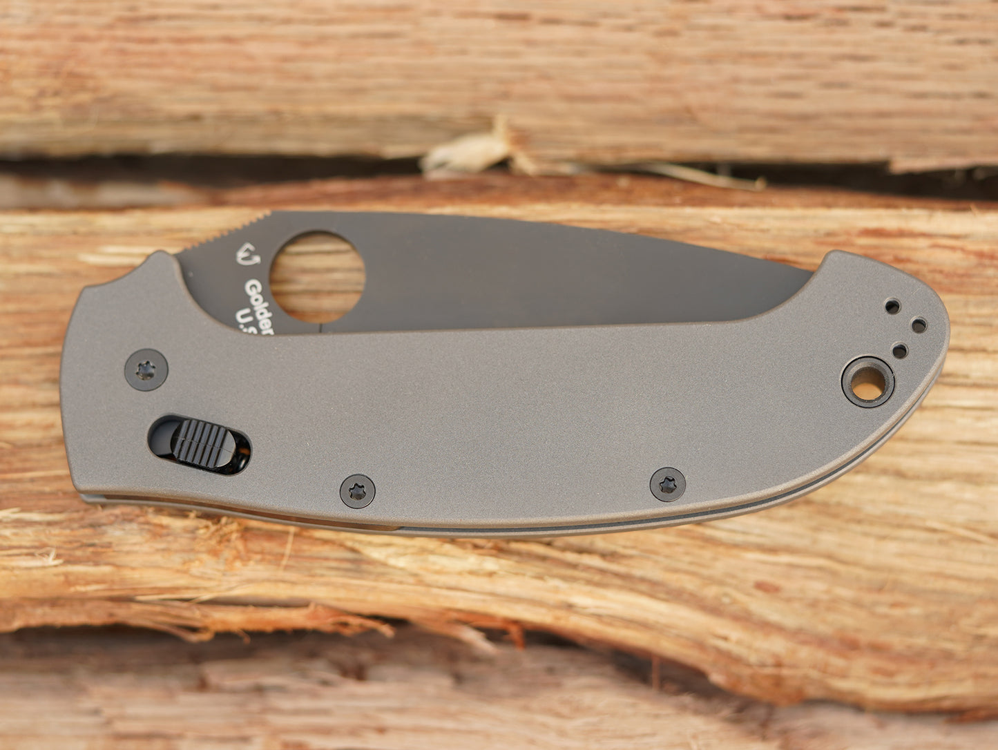 Titanium Scales for Spyderco Manix 2 XL - Skinny