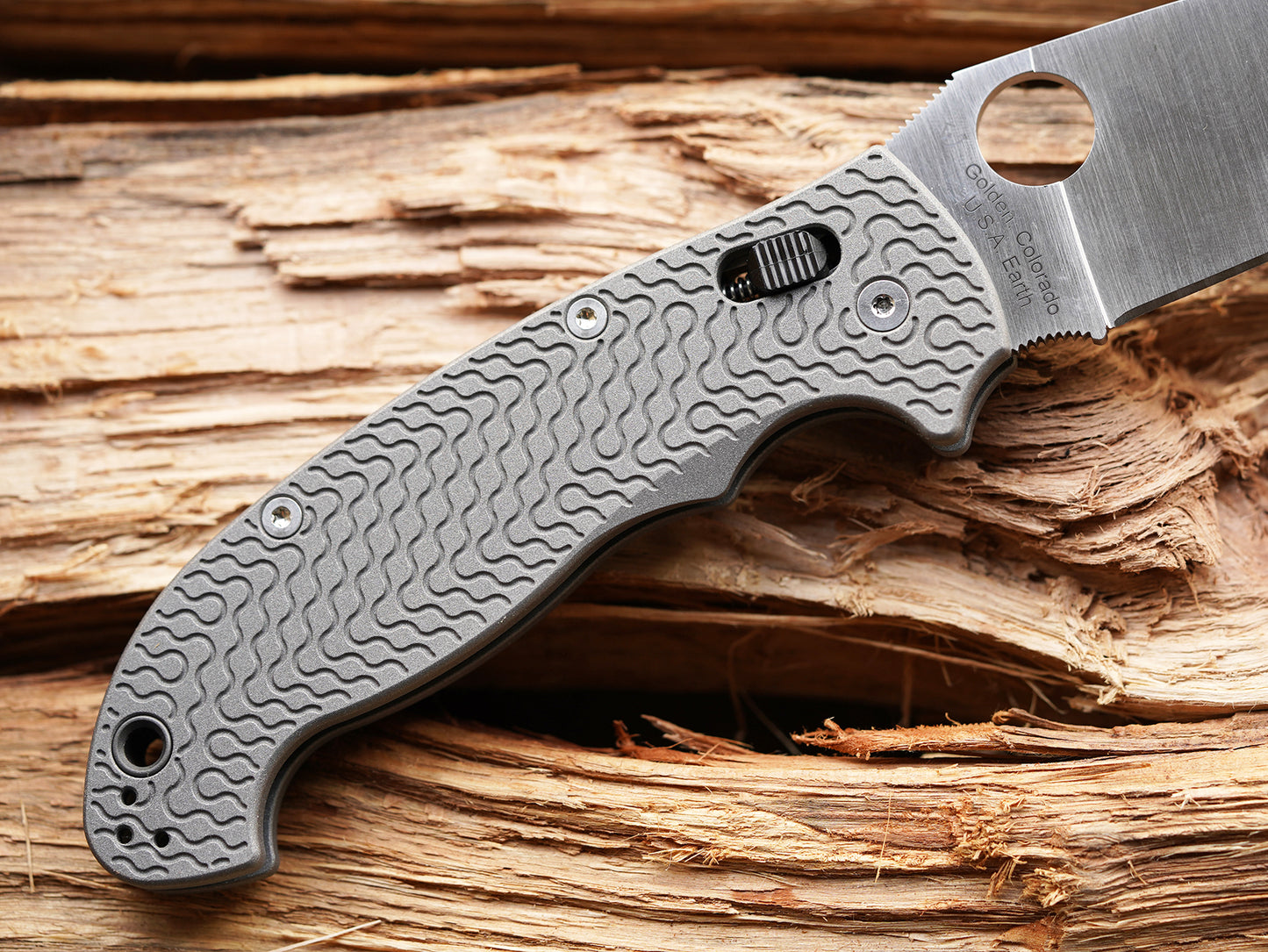Titanium Critter Scales for Spyderco Manix 2 XL