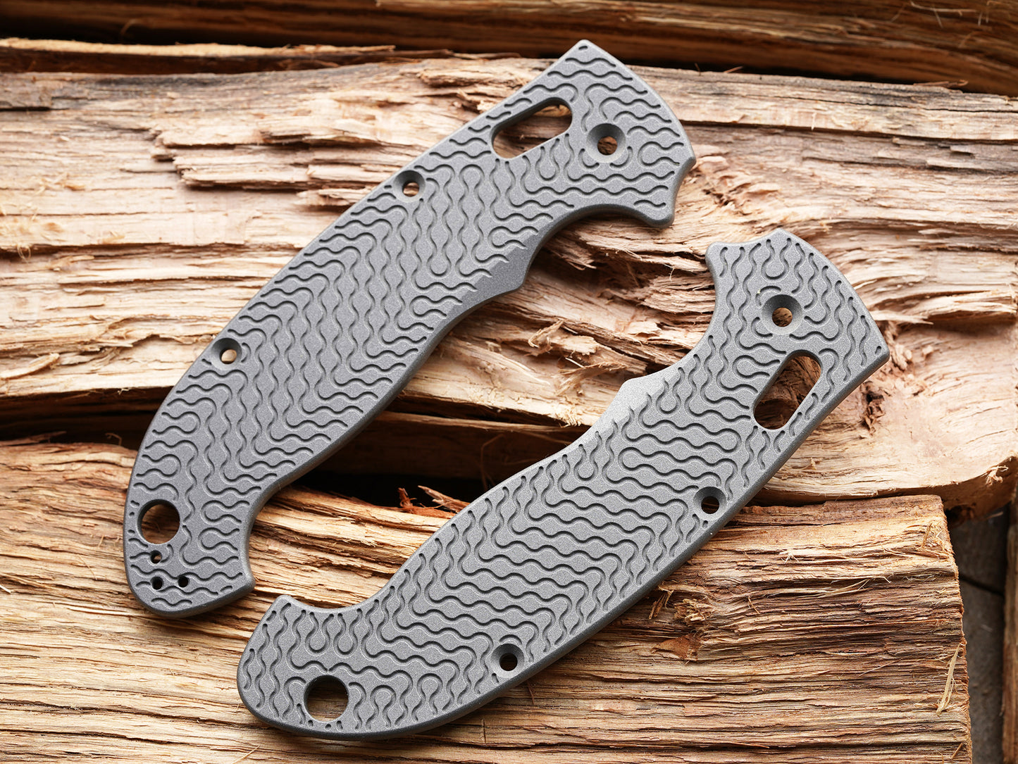 Titanium Critter Scales for Spyderco Manix 2 XL