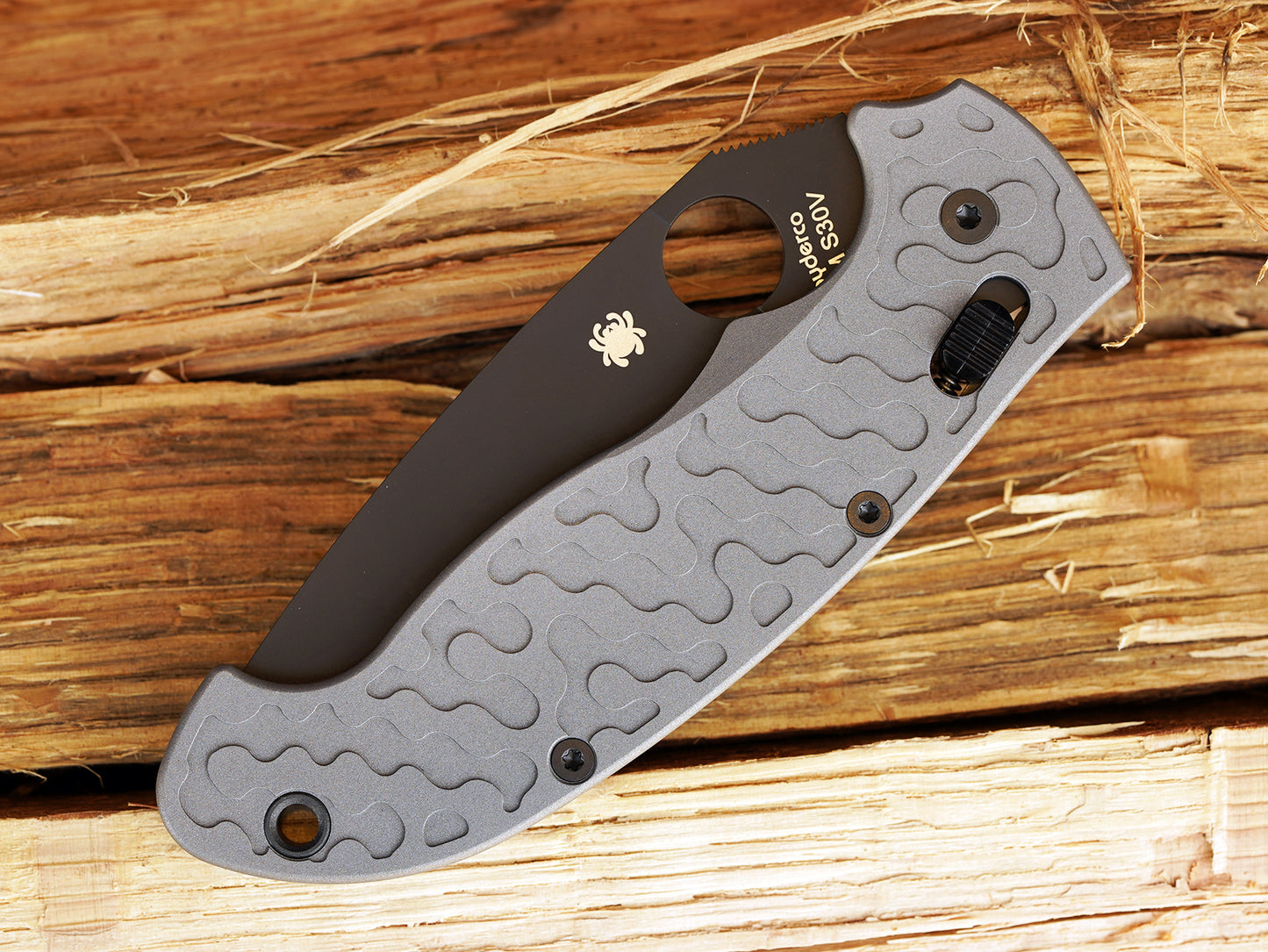 Titanium Camo Scales for Spyderco Manix 2 XL