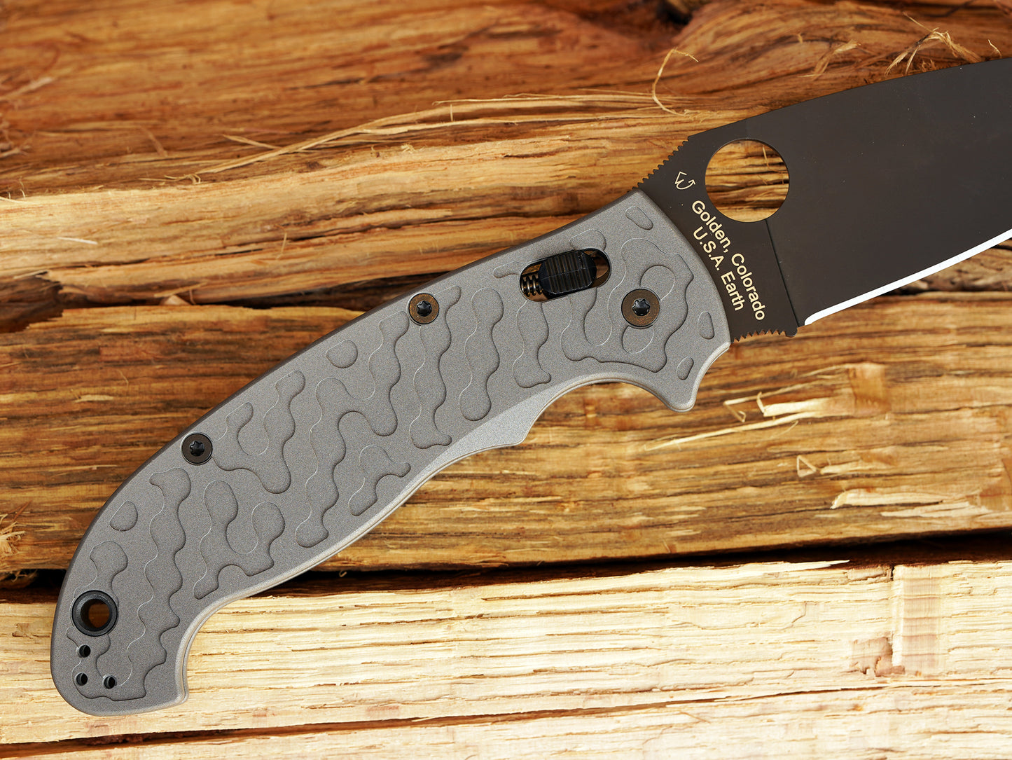 Titanium Camo Scales for Spyderco Manix 2 XL