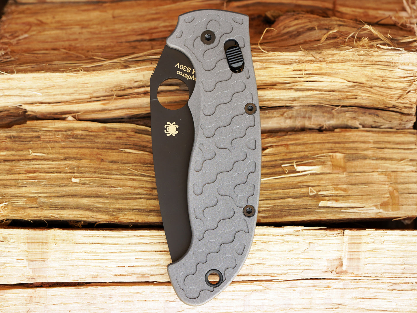 Titanium Camo Scales for Spyderco Manix 2 XL