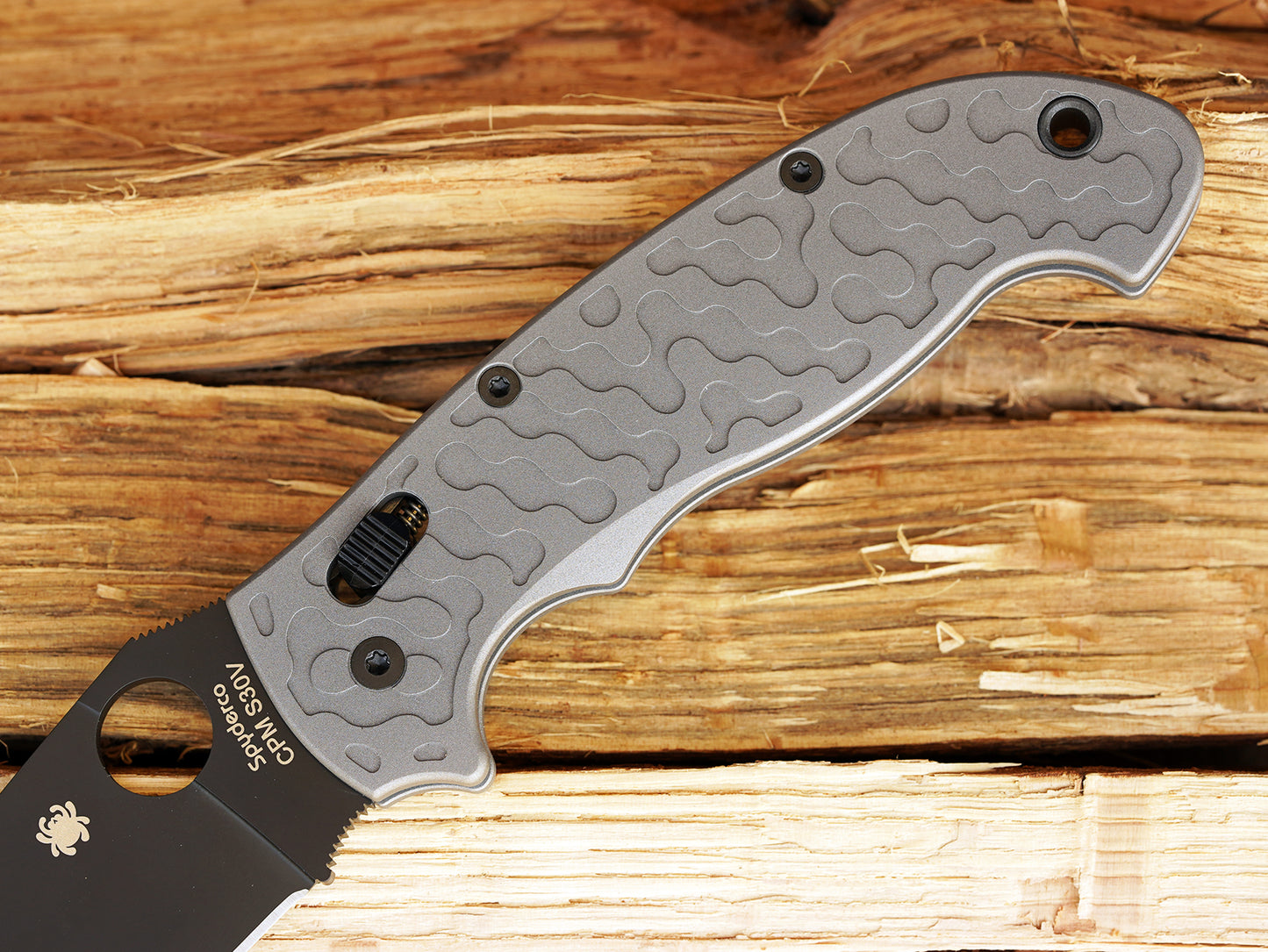 Titanium Camo Scales for Spyderco Manix 2 XL