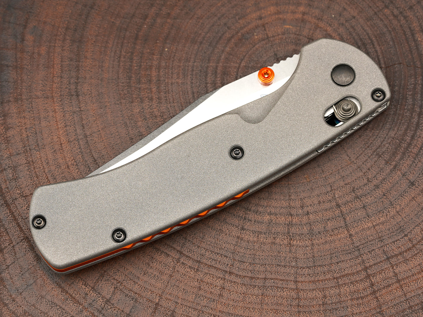 Titanium Scales for Benchmade Taggedout 15535 - No Lanyard
