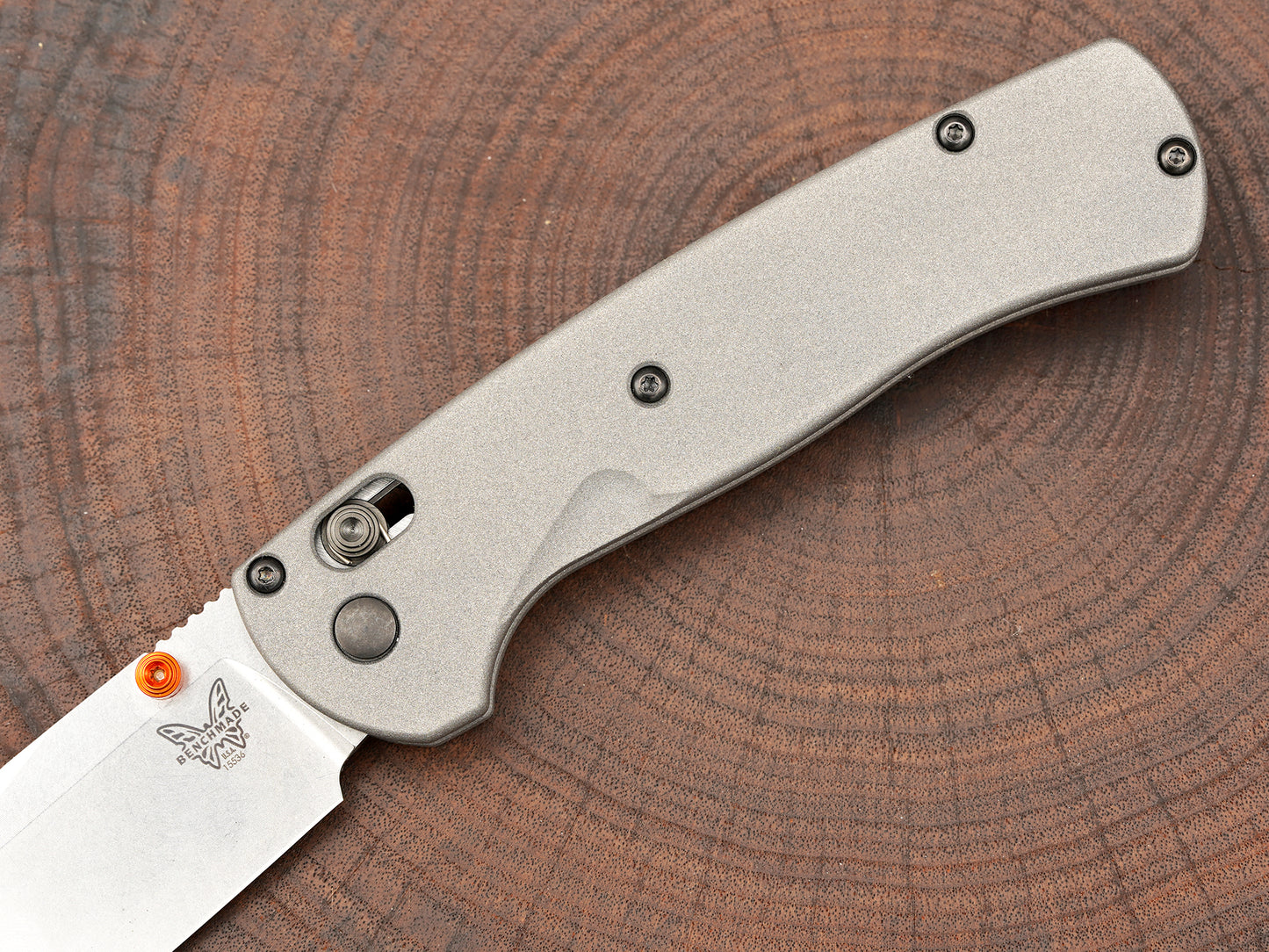 Titanium Scales for Benchmade Taggedout 15535 - No Lanyard