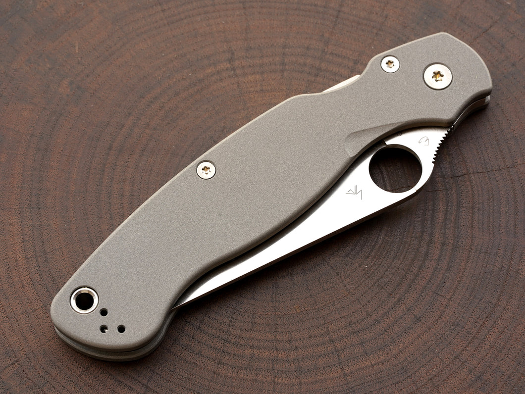 Titanium Scales for Spyderco Military 2 - Nested Liner