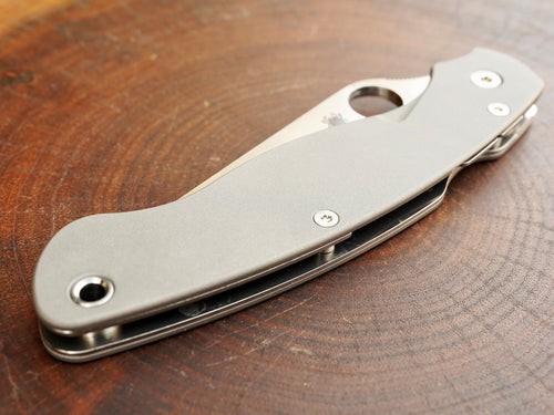 Titanium Scales for Spyderco Military 2 - Full Liner