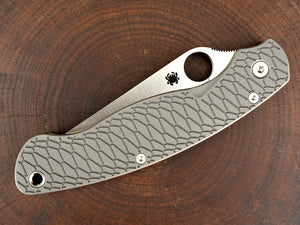 Titanium Hexi Scales for Spyderco Military 2 - Full Liner