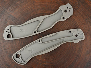 Titanium Hexi Scales for Spyderco Military 2 - Nested Liner