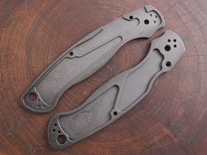 Titanium Dark Wash Hexi Scales for Spyderco Military 2 - Nested Liner