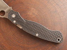 Titanium Dark Wash Critter Scales for Spyderco Military 2 - Full Liner